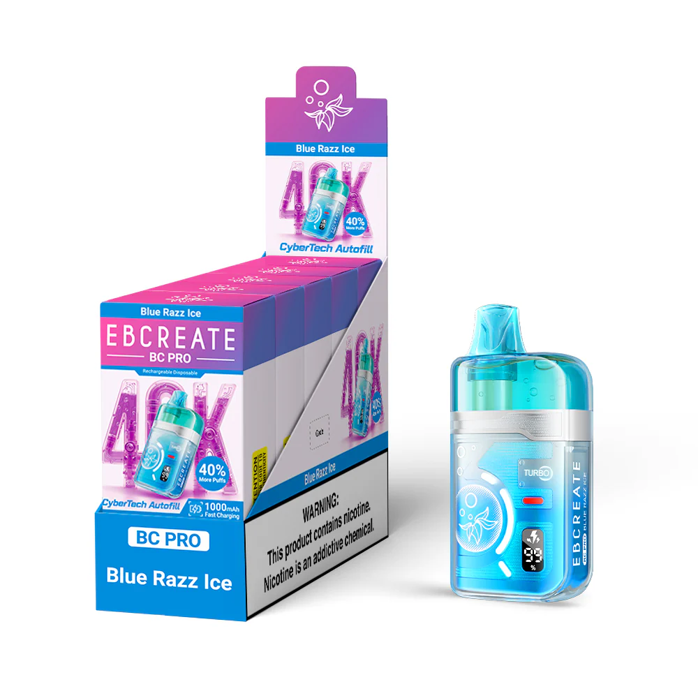 EBCREATE BC PRO ladattava kertakäyttöinen sähkötupakka (kaikki maut)
