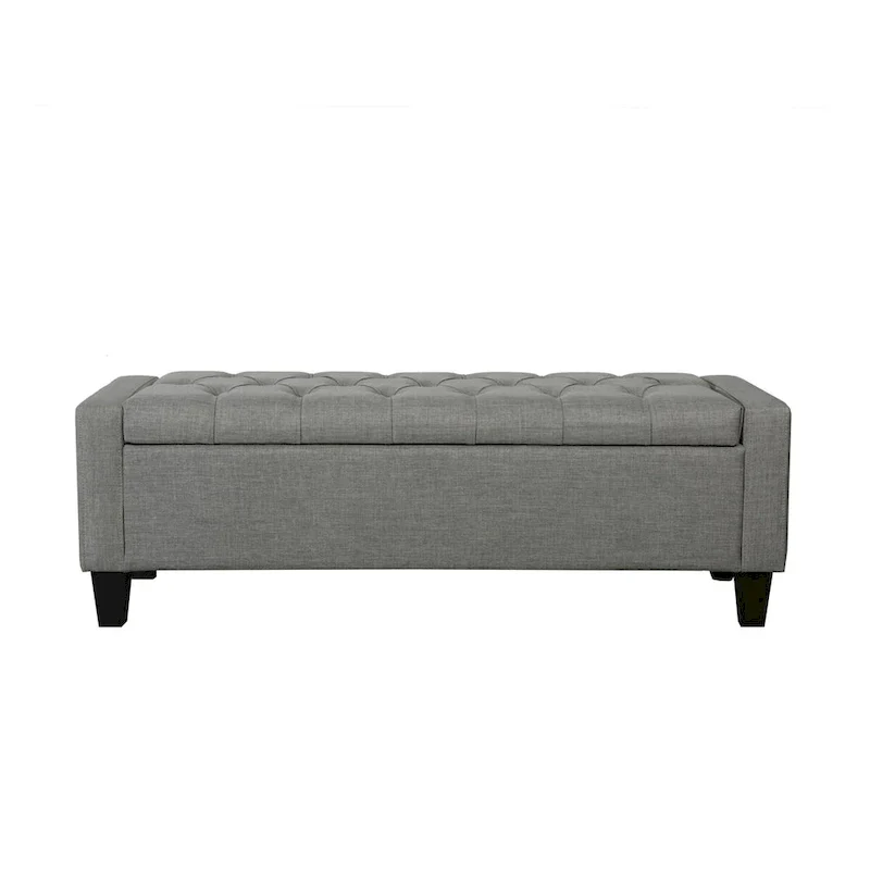 Porthos Home Wren Upholstered Button-Tufted Storage Bench