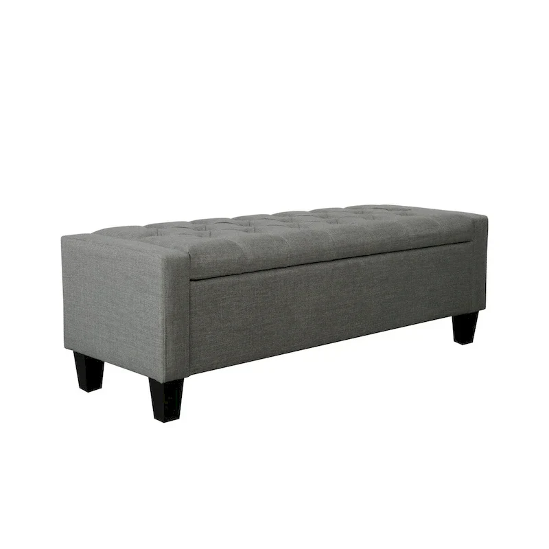 Porthos Home Wren Upholstered Button-Tufted Storage Bench