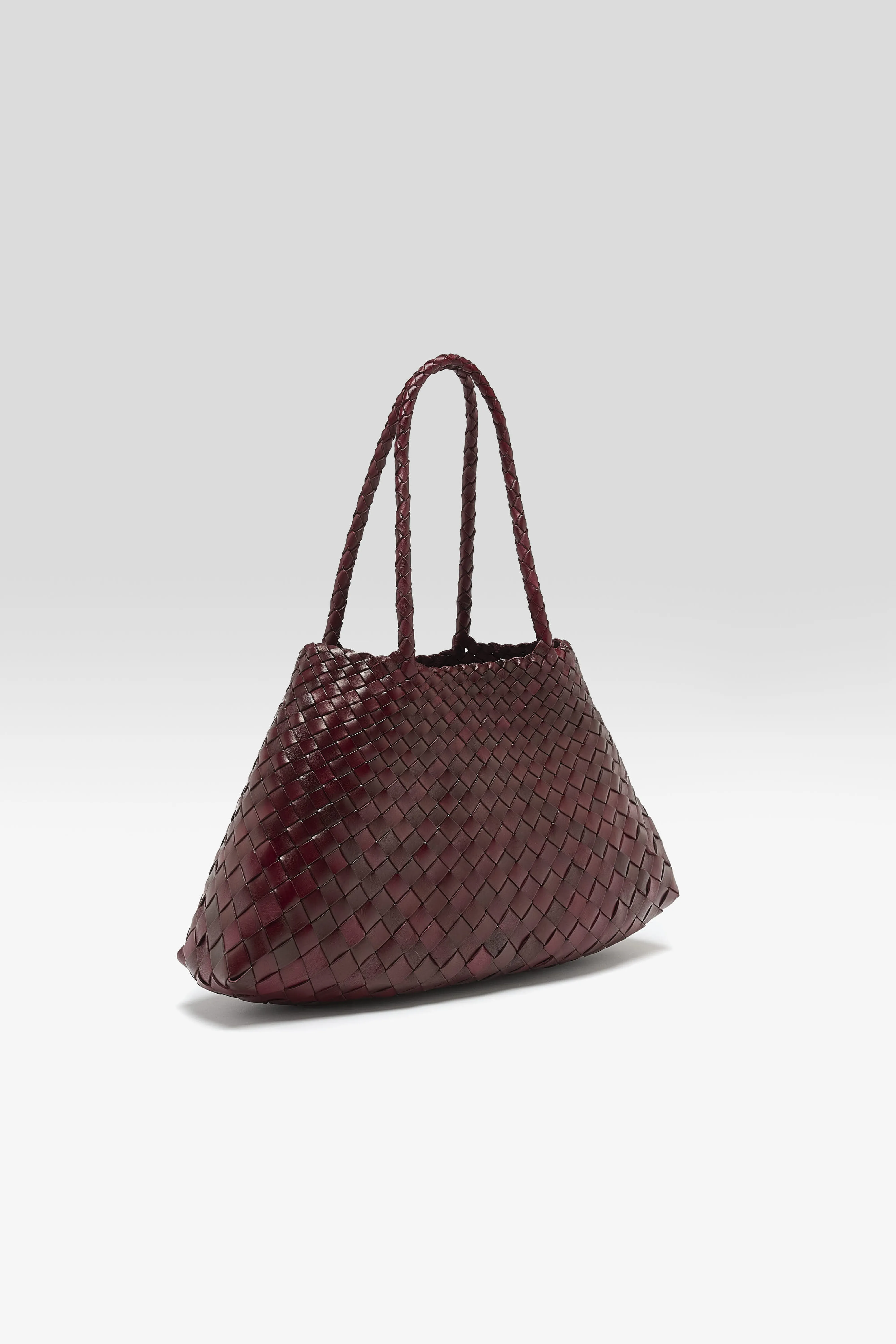 Bellerose Santa Croce Big Woven Leather Bag  (252 / W / BORDEAUX)