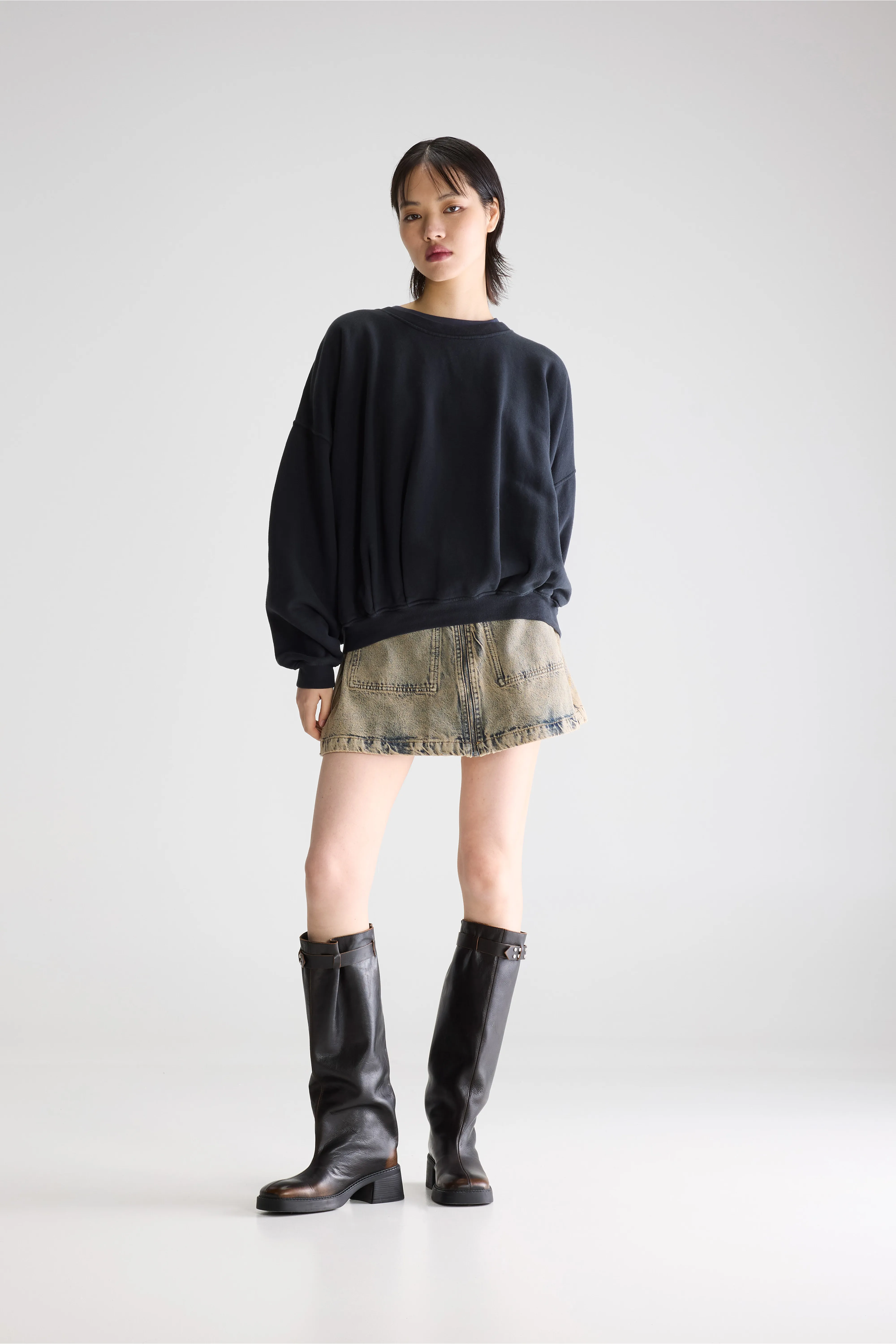 Bellerose Finko short sweatshirt (261 / W / NAVY)