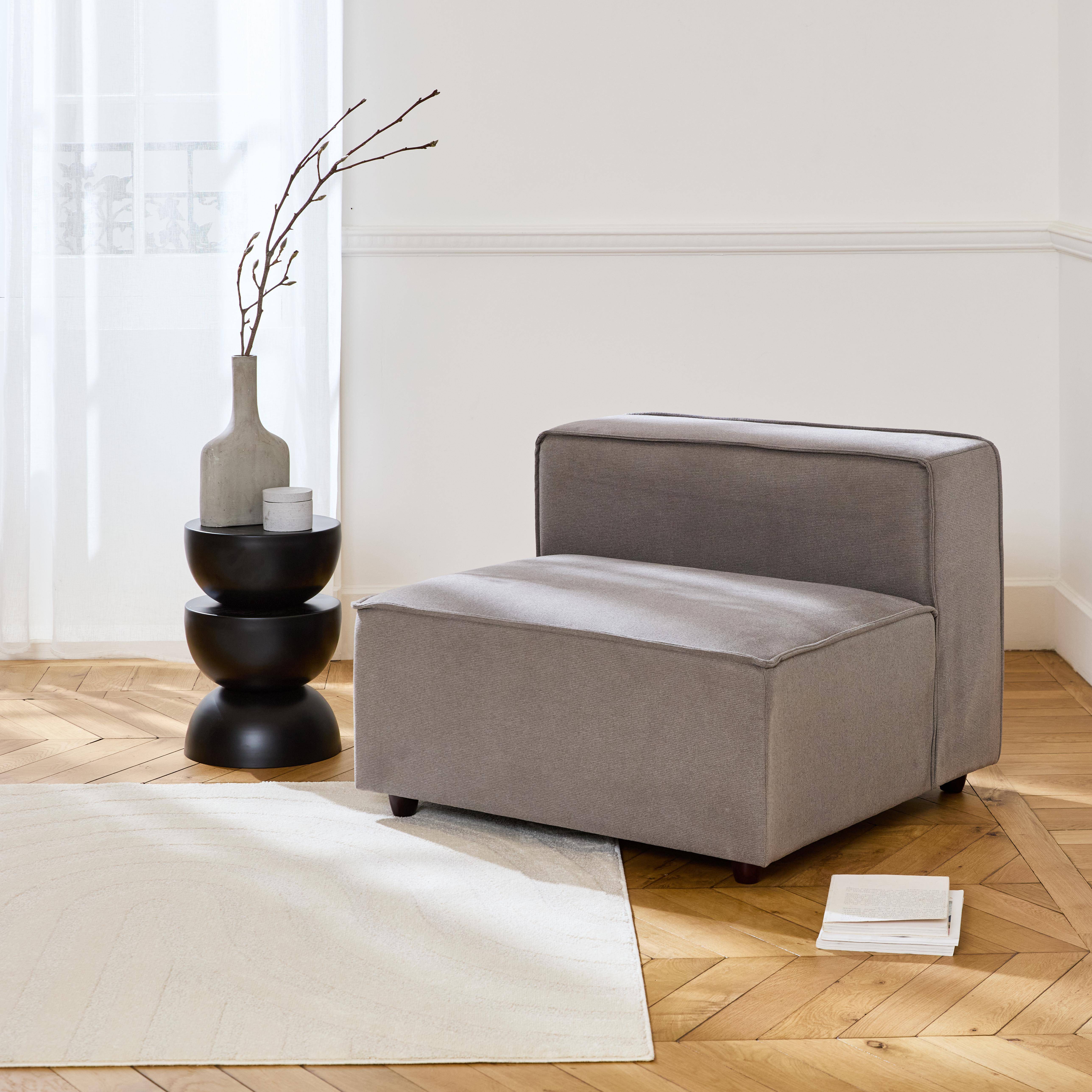 Sense - Sillón con asiento, módulo para sofá modular