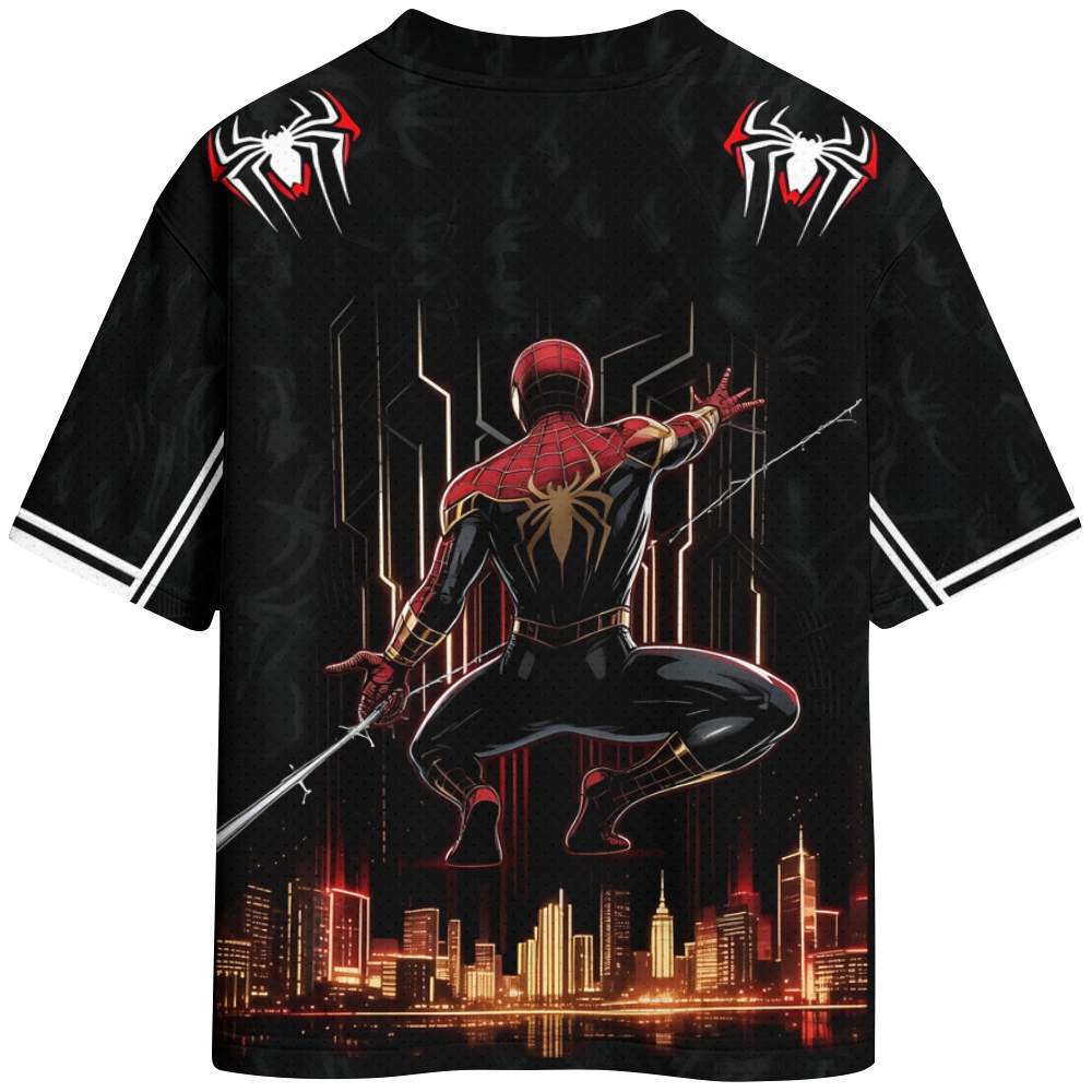 Spider-Man Crew Neck Football Jersey