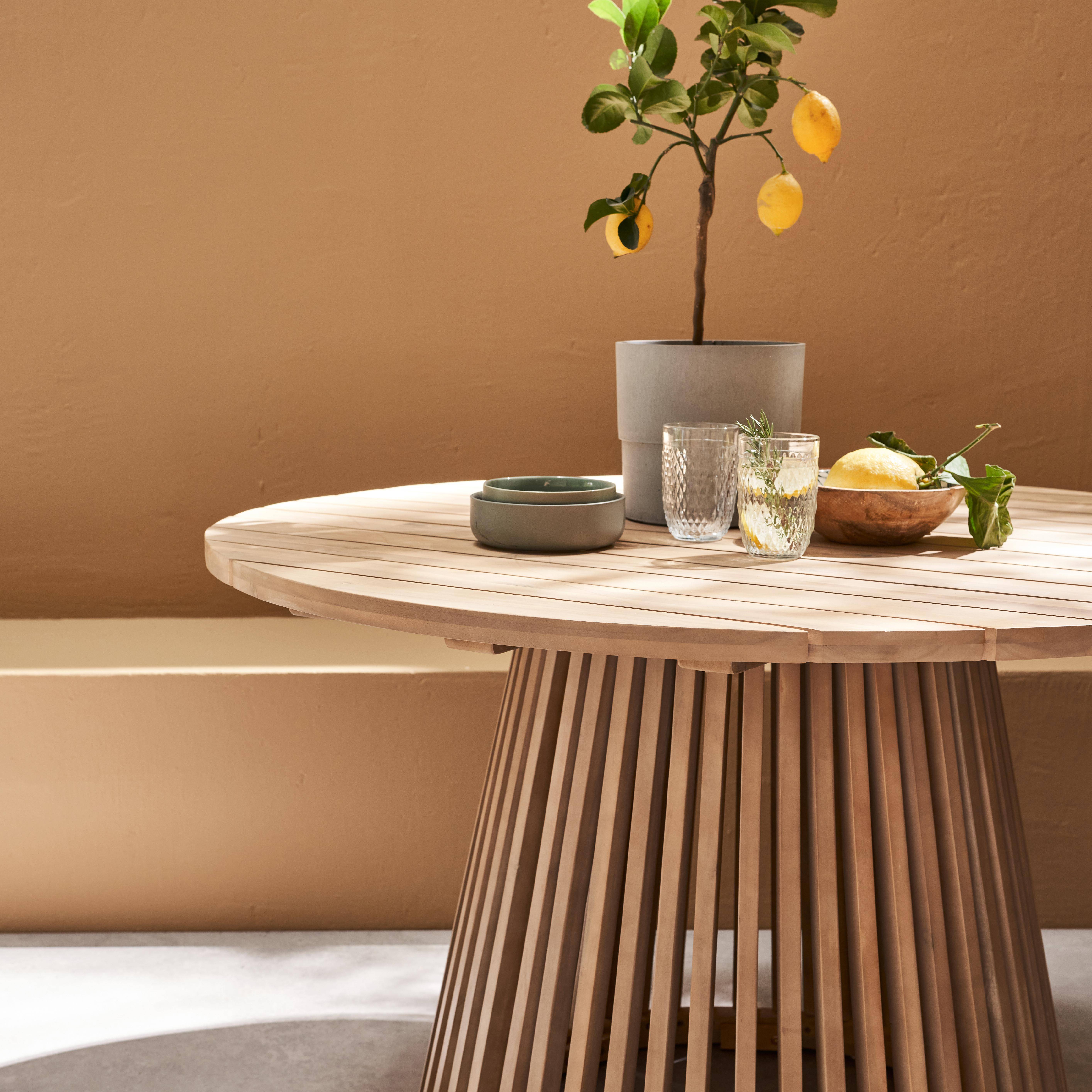 Oviedo 120cm - Mesa de comedor de madera interior/exterior de 4 plazas