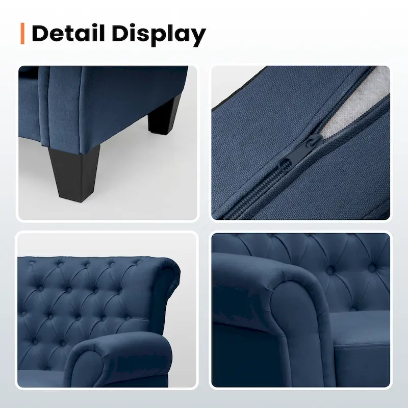Pellebant Contemporary Club Armchair - Stylish Accent Chair for Living Room