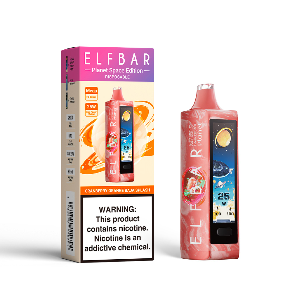 ELF BAR PLANET 25K cigarette électronique jetable rechargeable (toutes les saveurs)