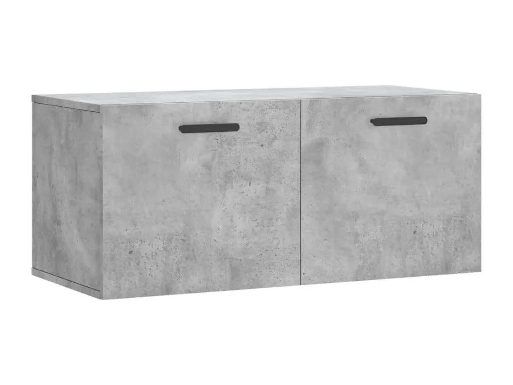 Armario de pared Alkihogares ingeniería gris hormigón 80x36.5x35 cm