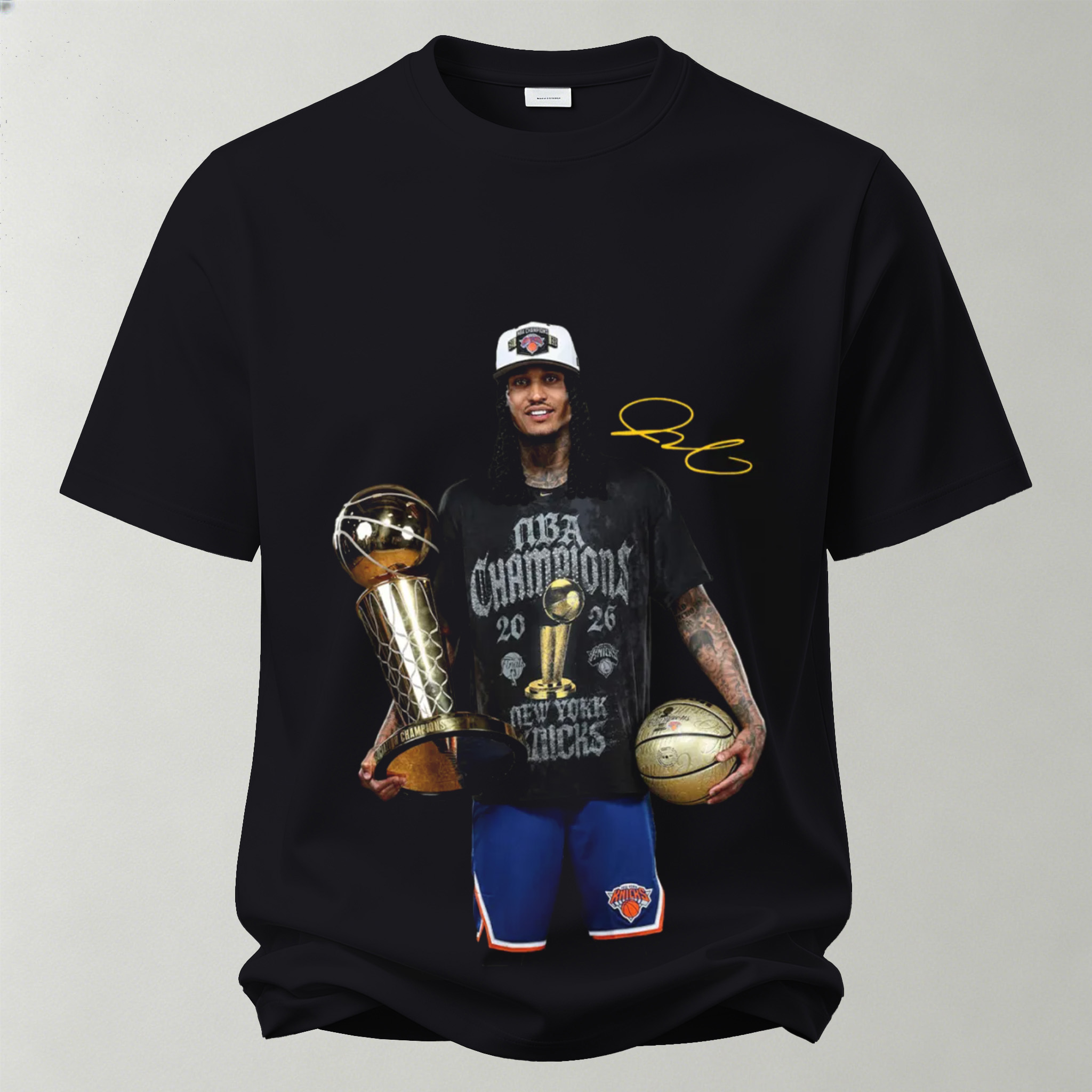 The Player Holds The Trophy Printed Unisex Oversized T-shirt