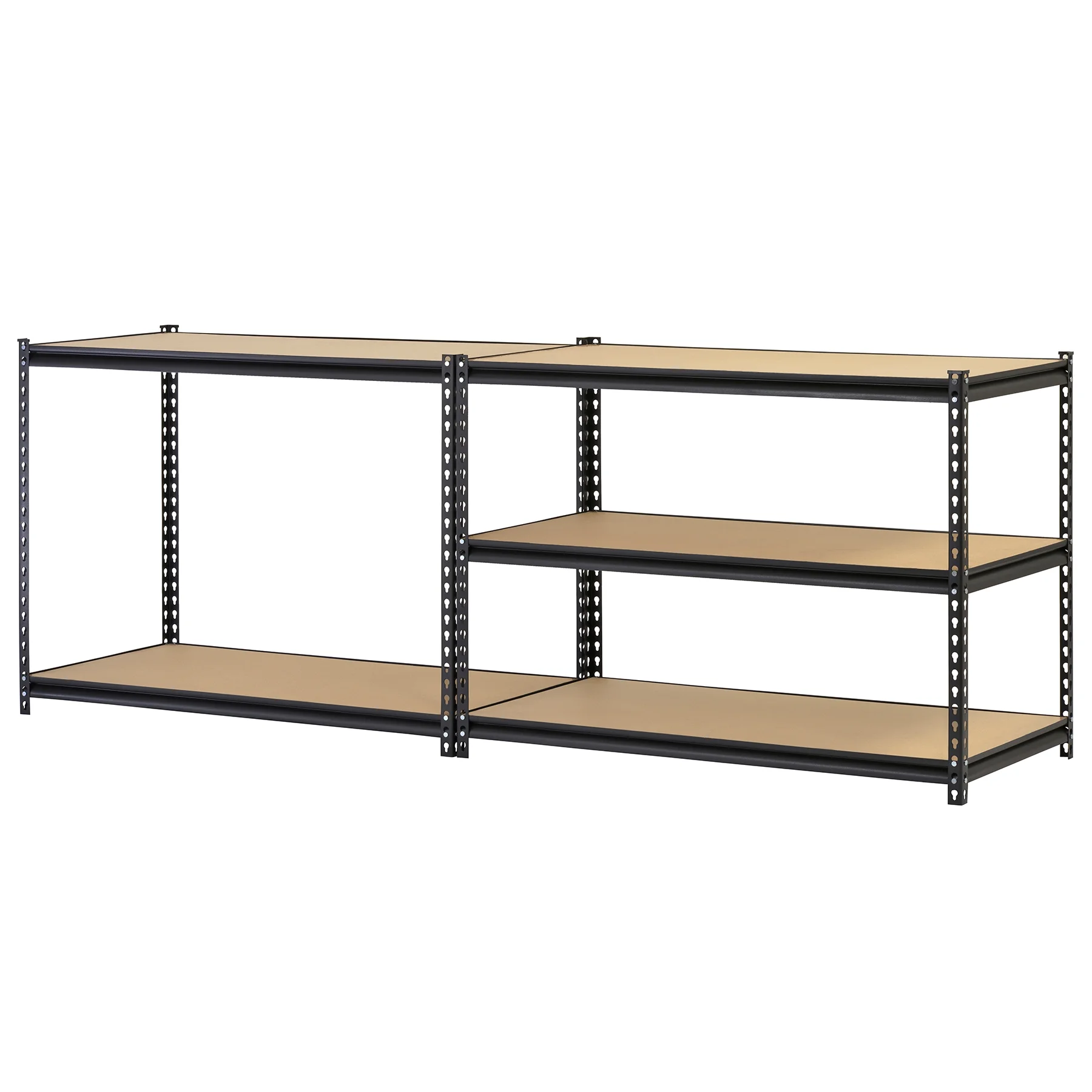 Muscle Rack 48"W x 24"D x 72"H 5-Shelf Steel Freestanding Shelving Unit; Black - image 2
