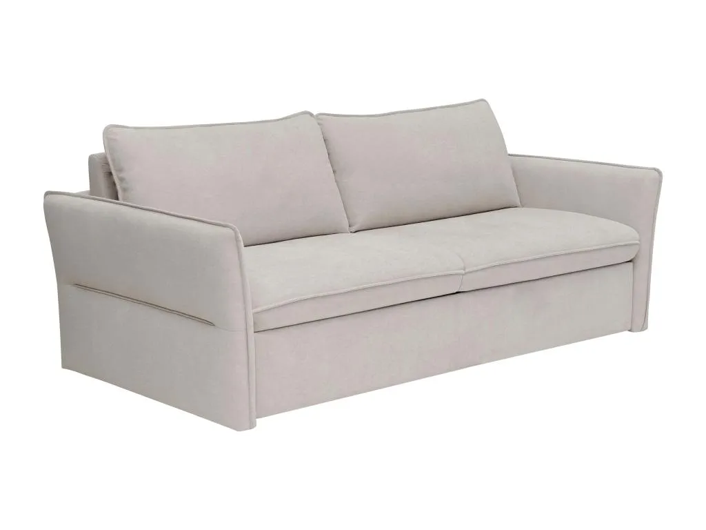 Sofá cama de 4 plazas de apertura rápida de tela beige - Cama de 160 cm Mueblestop RUXJ59797