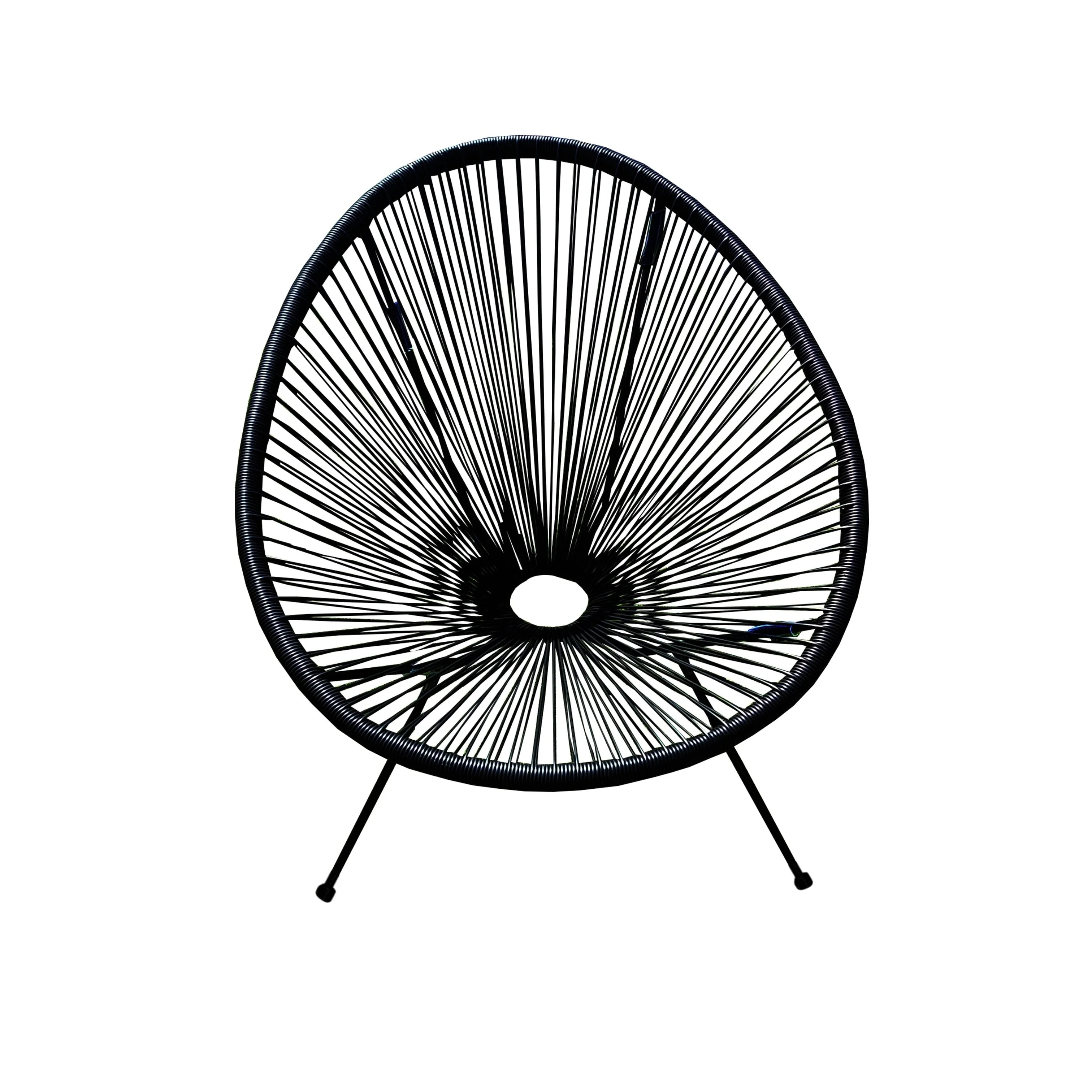 HighlanderHome Water-resistant Retro-modern Outdoor Acapulco Chair White - Image 2