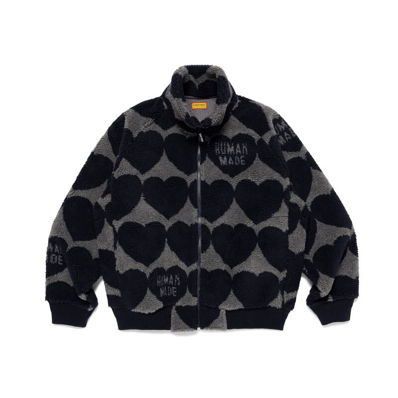 HUMAN MADE HEART FLEECE JACKET