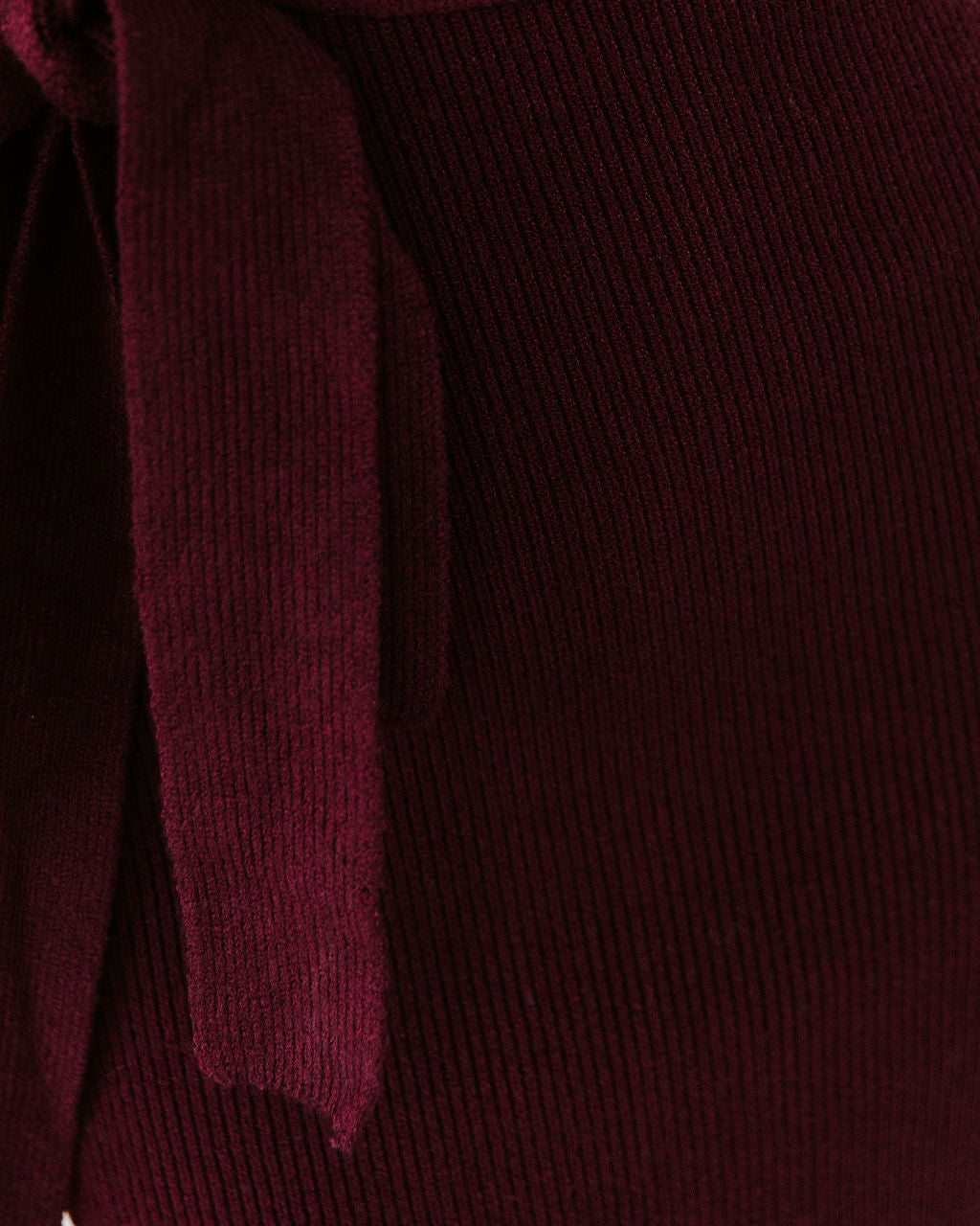Yara Drape Knit Midi Sweater Dress - Plum - Se7enfashion