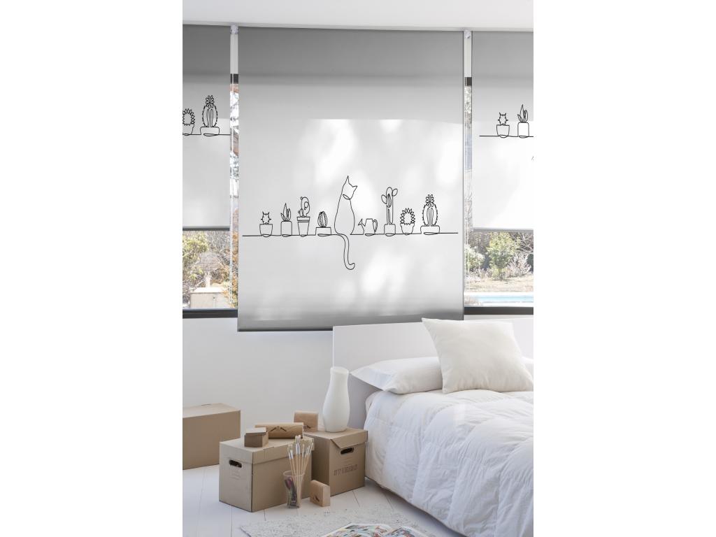 Mubdelu | Estores Personalizados INFANTILES | 130 x 180 cm (Ancho por Alto) Tamaño de Tela 127 x 175 cm | Modelo I-2159 Color Unico