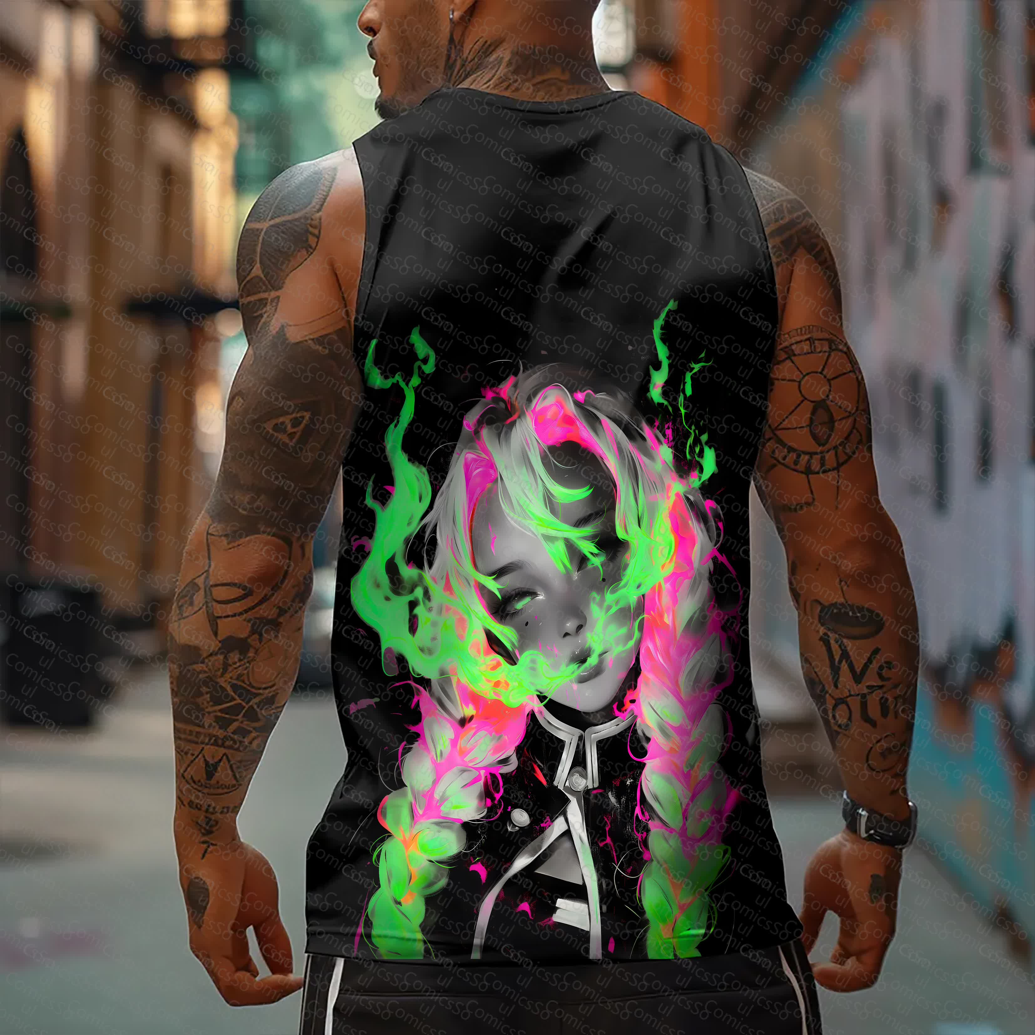Unisex  “Comicssoul” Casual Anime  Tank Top