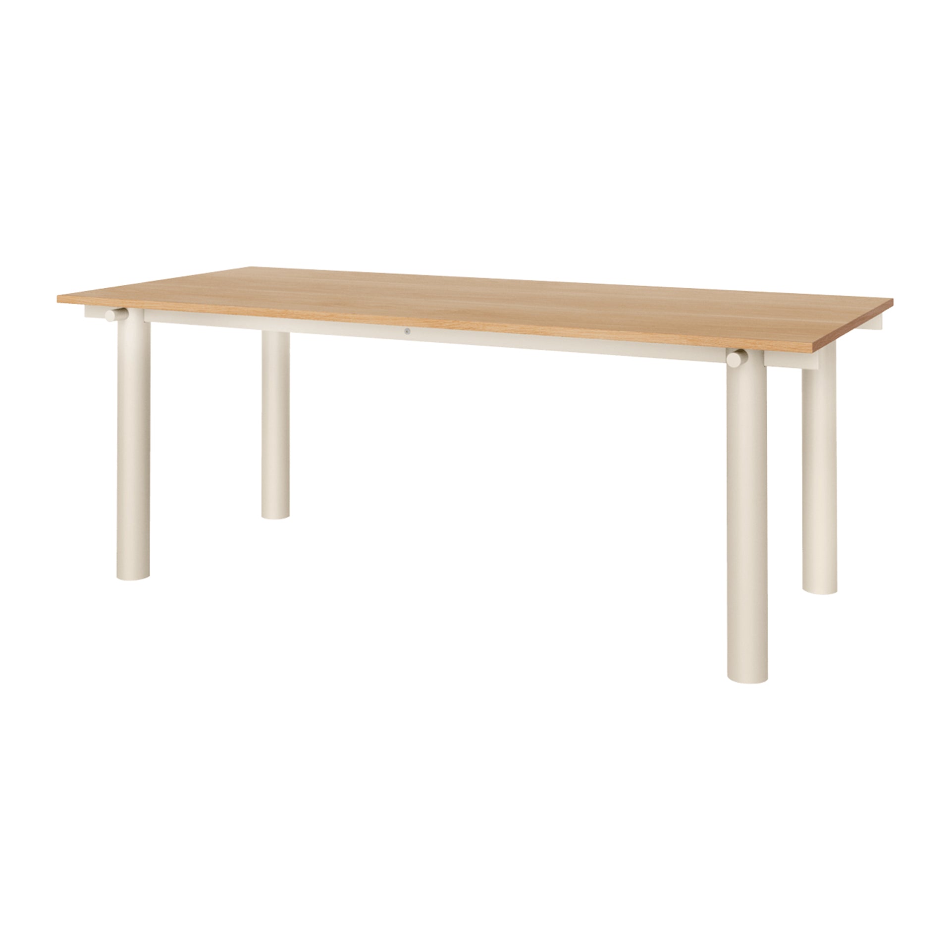 Ferm Living Atura Eettafel 200 x 90 cm - Light Cashmere / Natural Oak