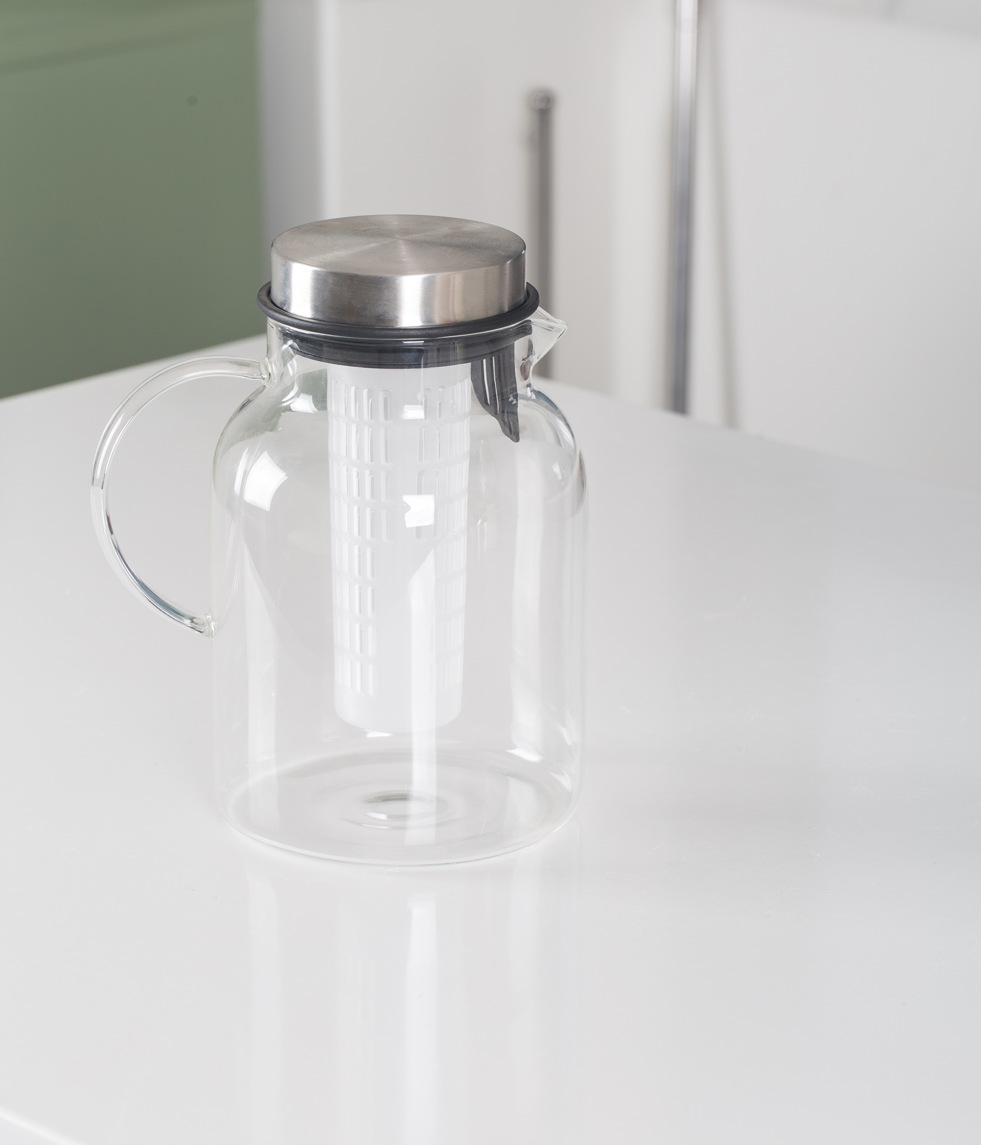 2000ml high borosilicate glass water pitcher