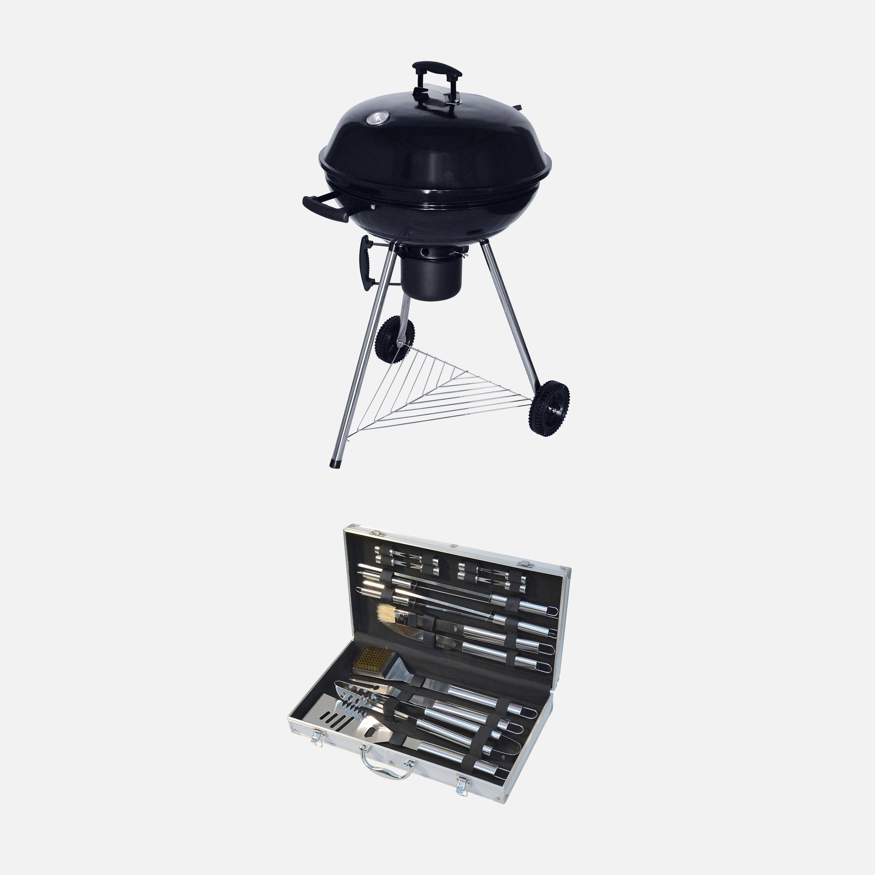 Georges - Barbacoa de carbón con maletín de utensilios