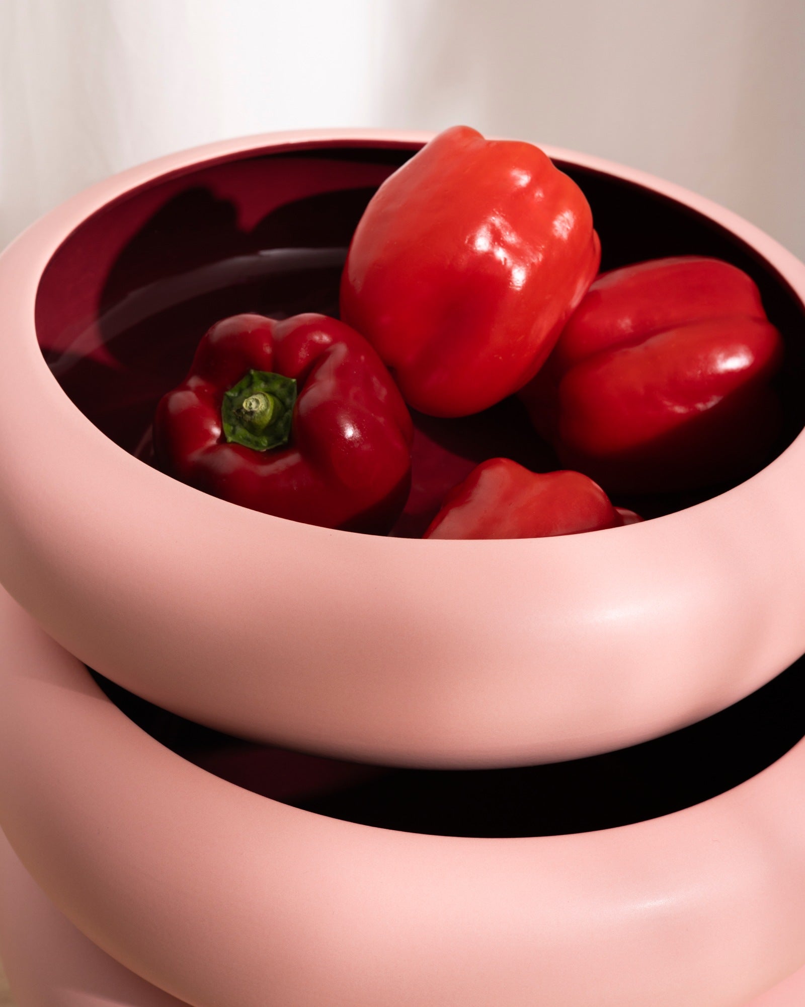 Alva Obstschale rosa bordeaux