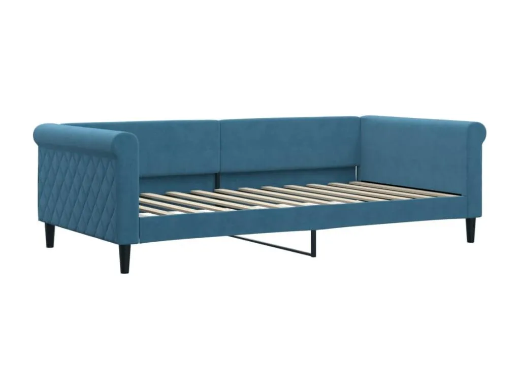 Sofá cama azul 100x200 cm terciopelo 74027qxer