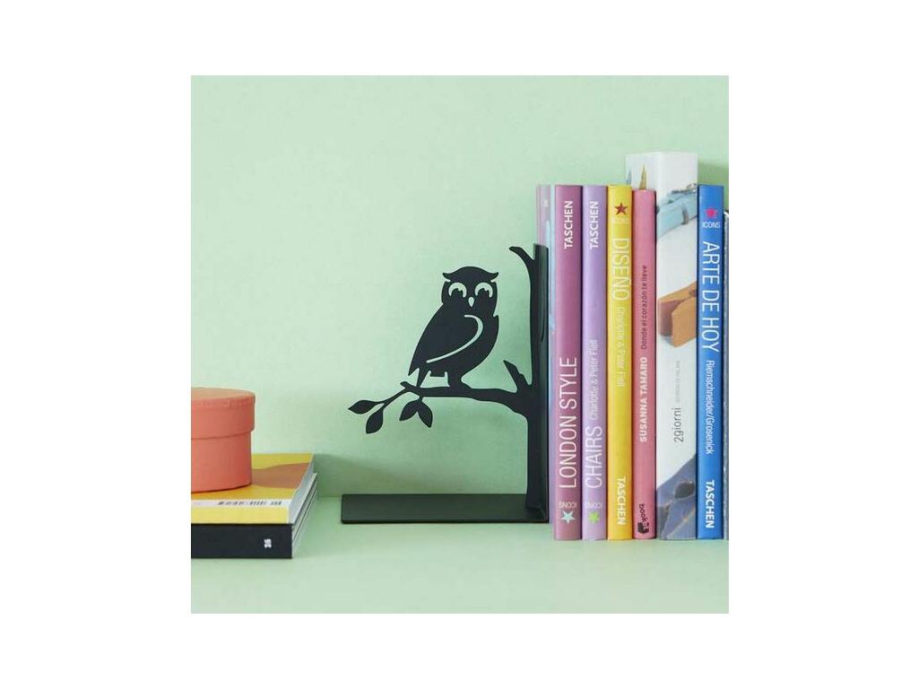 Sujetalibros de metal negro Animals Bird