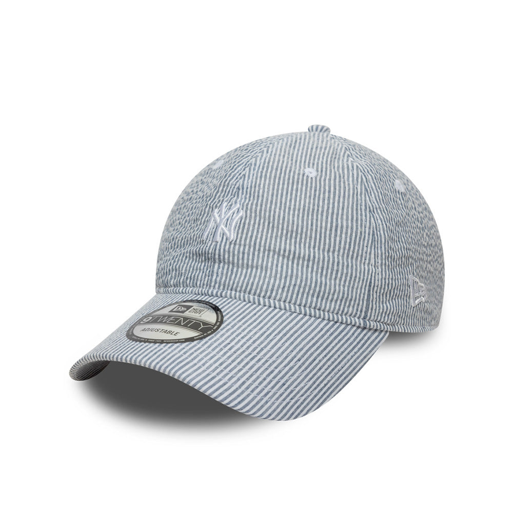 New Era - Casquette Seersucker 9Twenty - Bleu Blanc