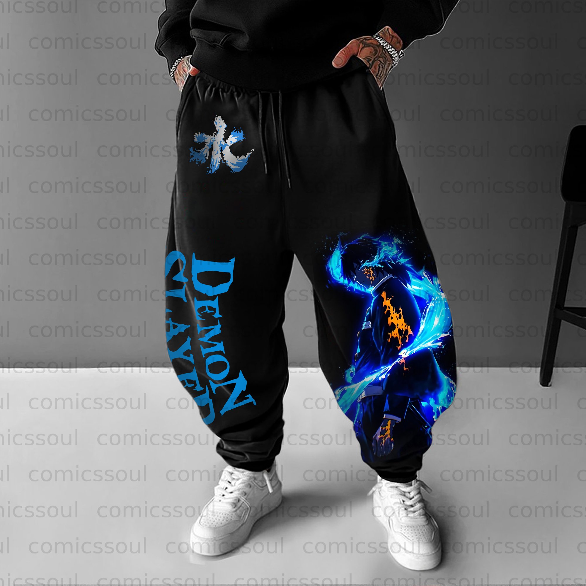 Unisex Anime Inspired Vintage Pants
