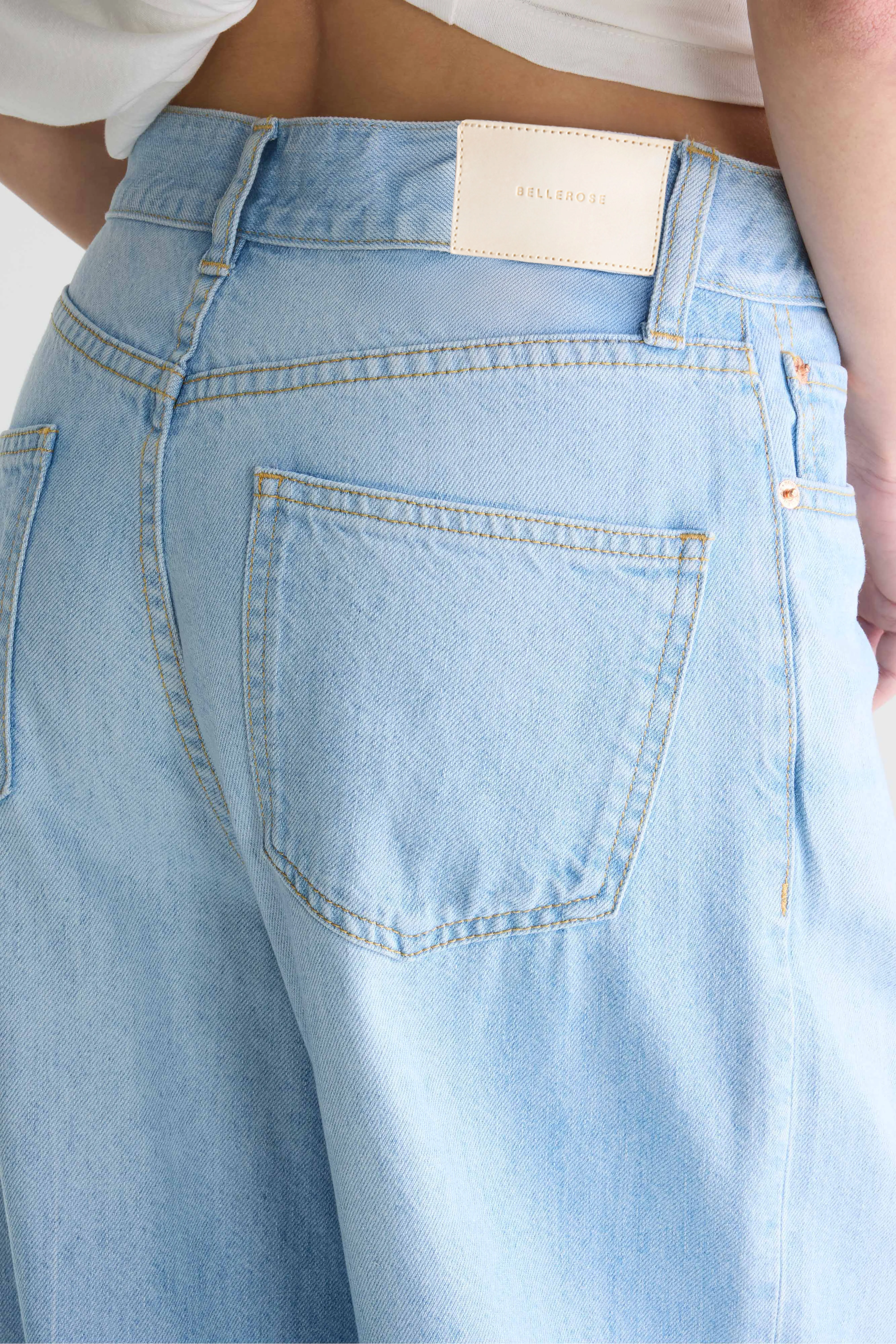 Bellerose Denim N. 64 - Wide light blue jeans (242 / W / VINTAGE LT BLUE)