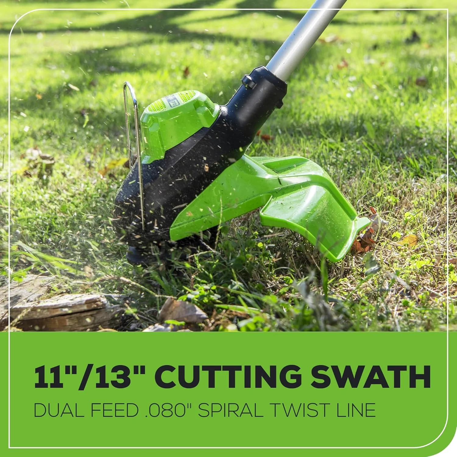 Greenworks 60V 17" Brushless (Push) Mower + 60V 13" String Trimmer, 4.0Ah Battery and 3A Charger - Image 9