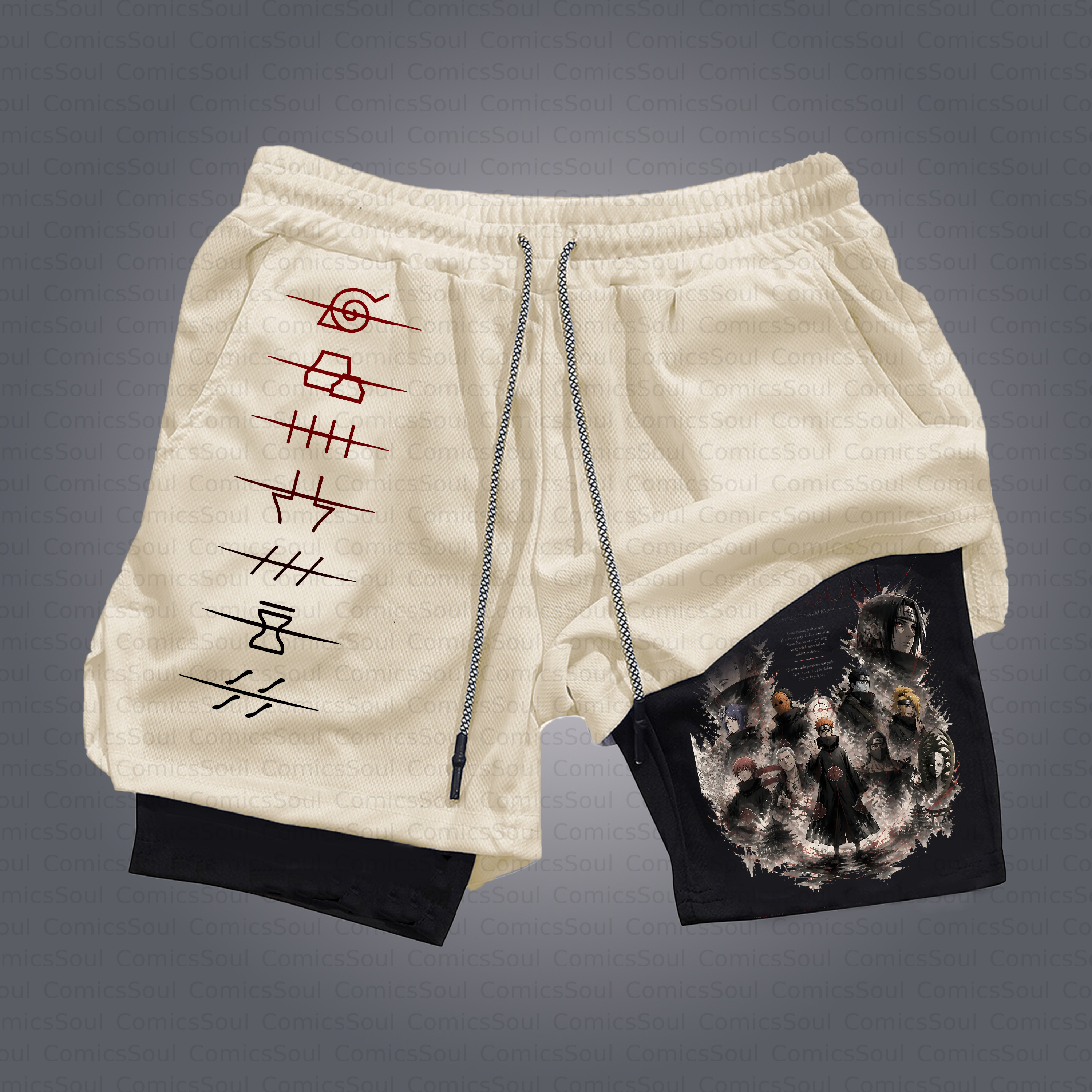 Unisex Casual Anime Style Shorts