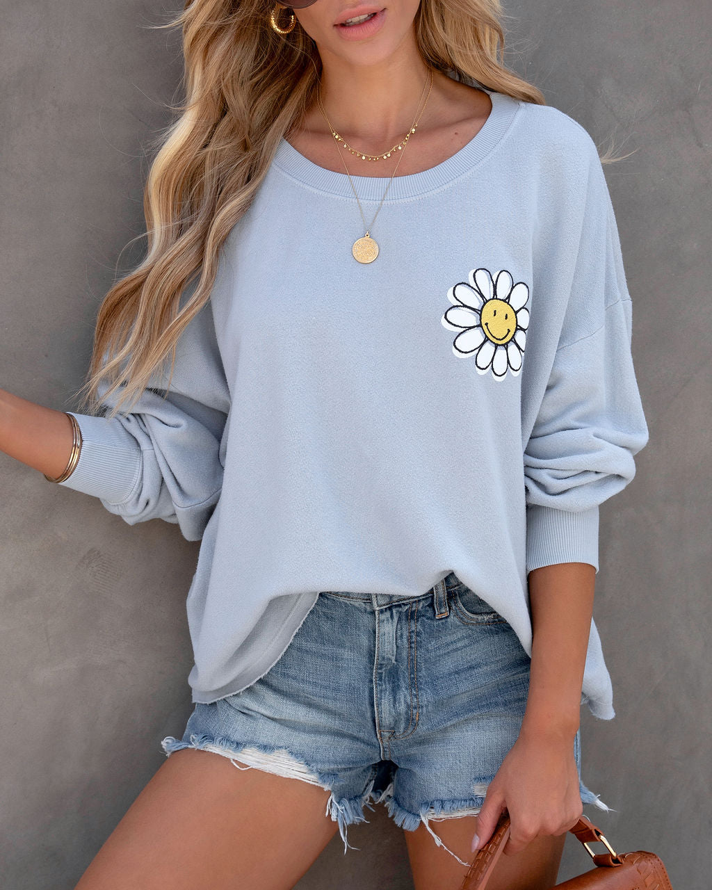 Flower Power Cotton Long Sleeve Top - FINAL SALE - Se7enfashion