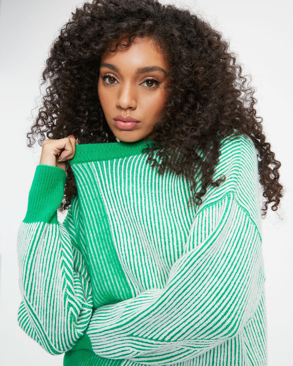 Doing The Impossible Ribbed Knit Pullover Sweater - Green - Se7enfashion