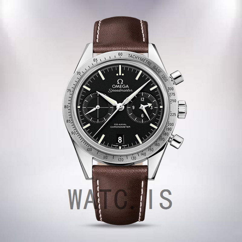 Omega Speedmaster 41mm Men 331.12.42.51.01.001 Automatic Leather Strap