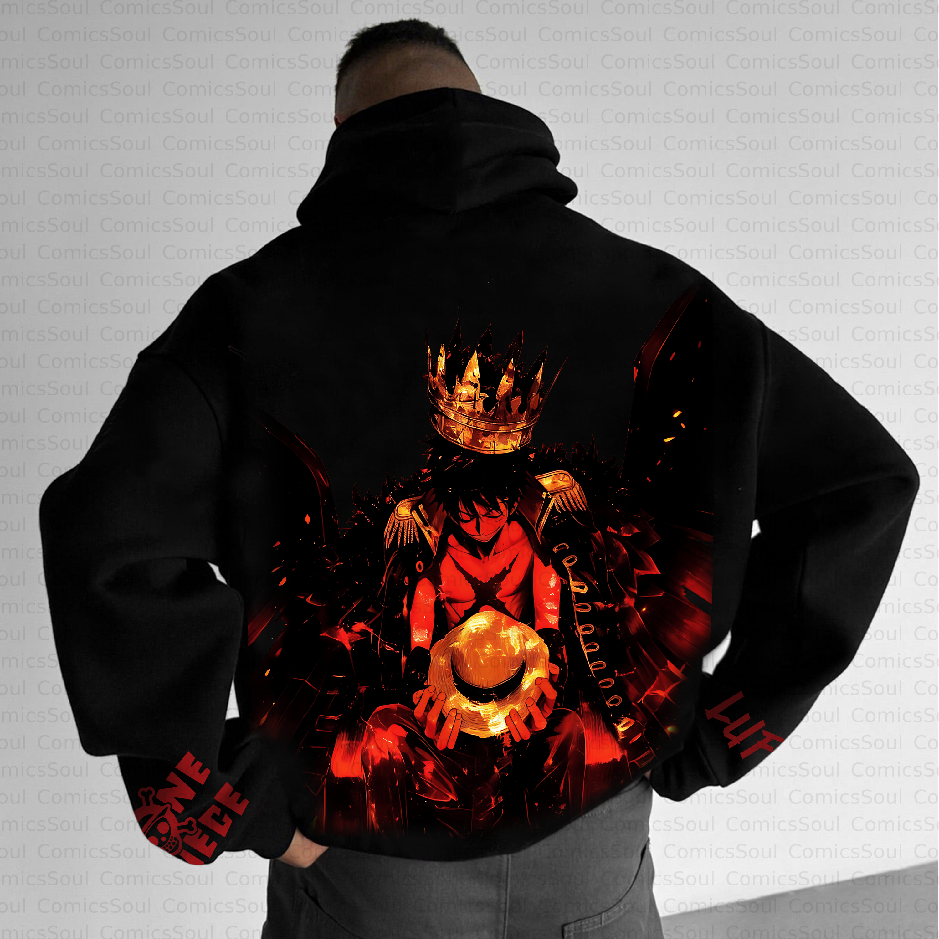 Unisex Anime Inspired Vintage Plush Hoodie