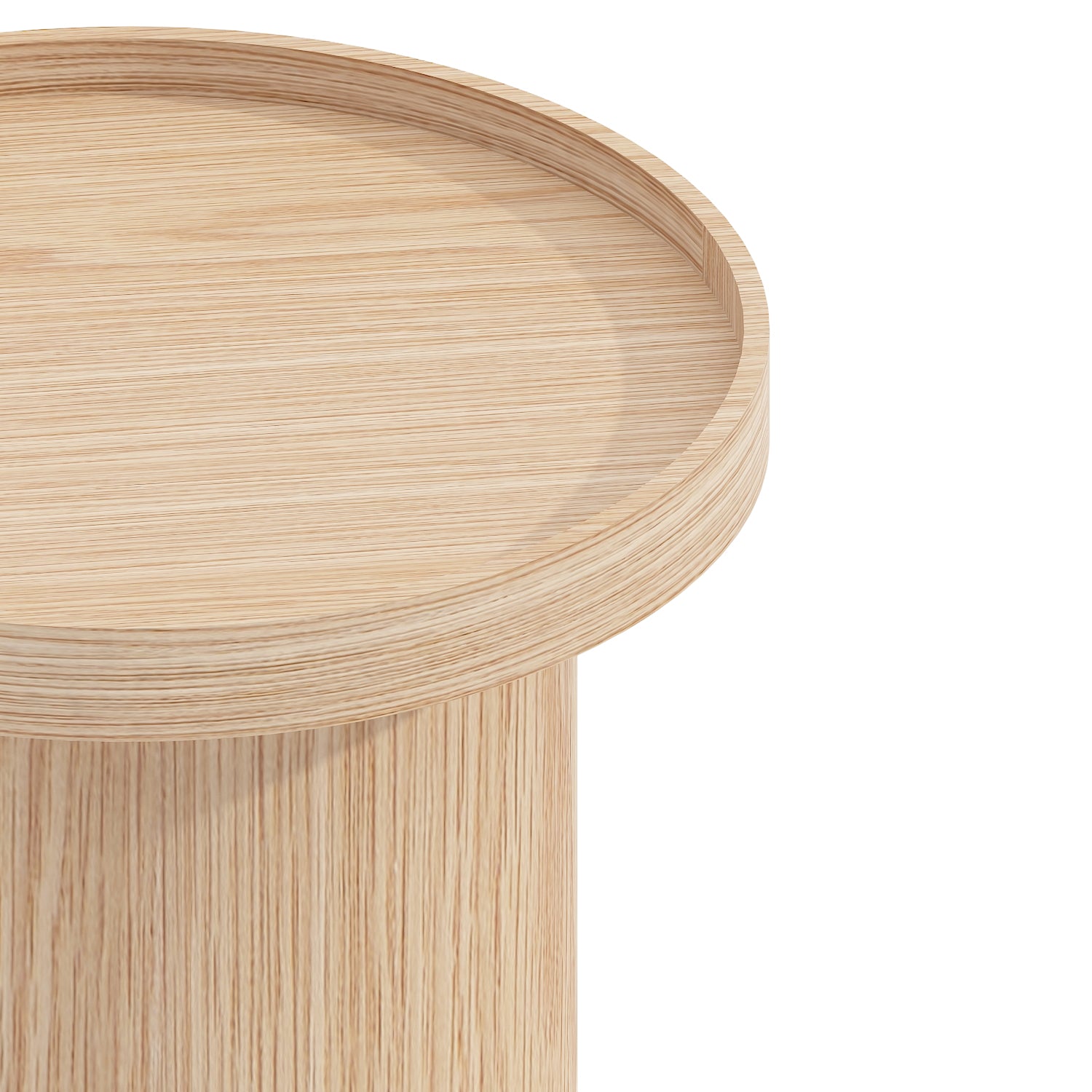 Blokker Brik Bijzettafel Ø 40 cm - Eiken