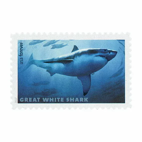 2017 Sharks Forever Stamps - First-Class Postage Sheet(25 Sheet of (500 Pcs))