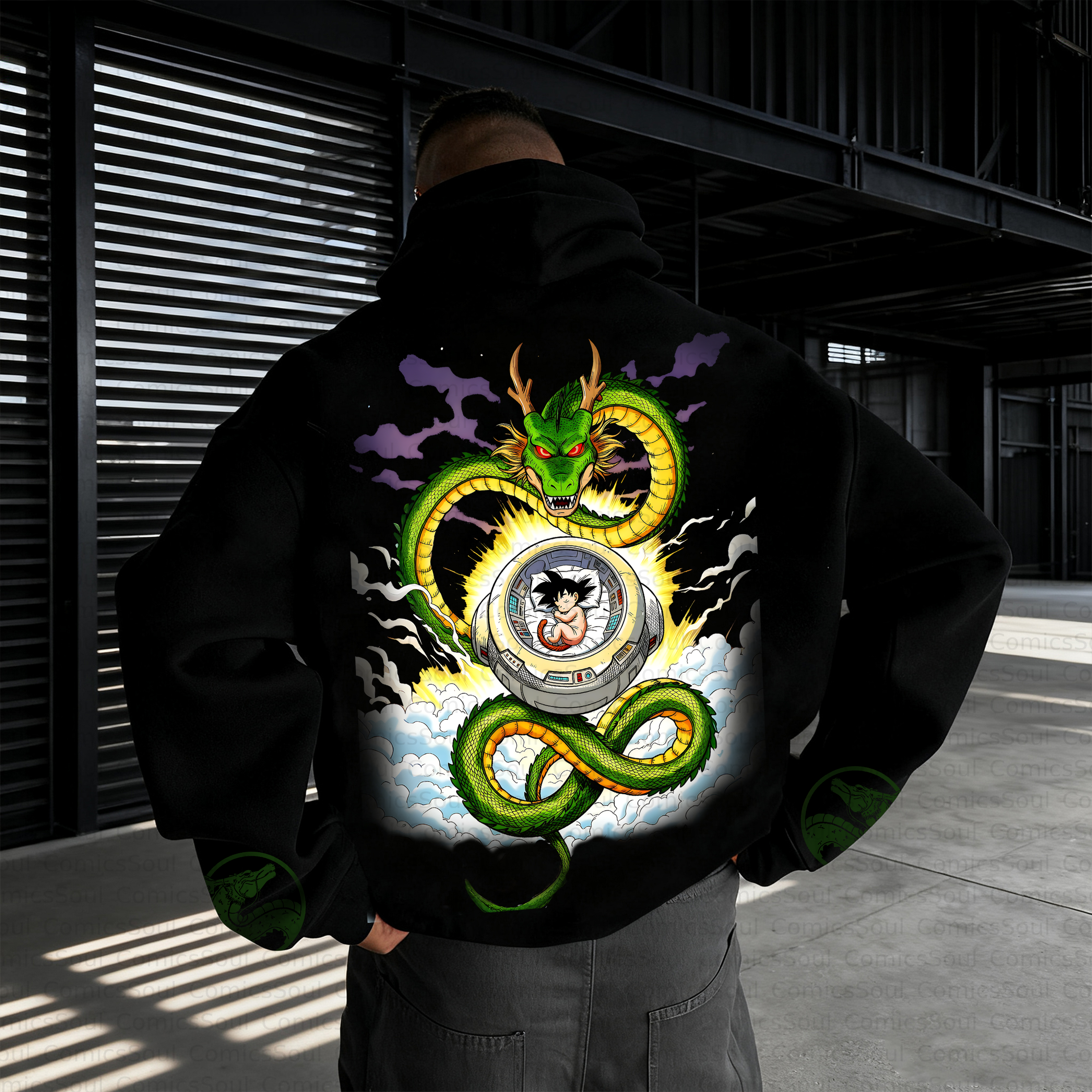 Unisex Anime Inspired Vintage Plush Hoodie