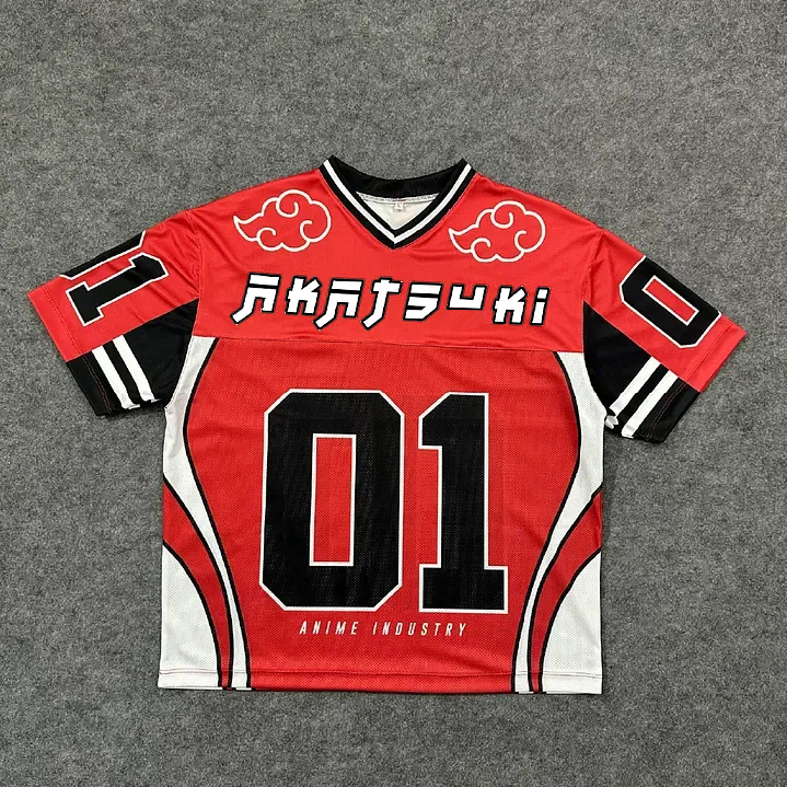 Naruto Anime Football Jersey TeeThreads Sustain the Scene with Custom Apparel
