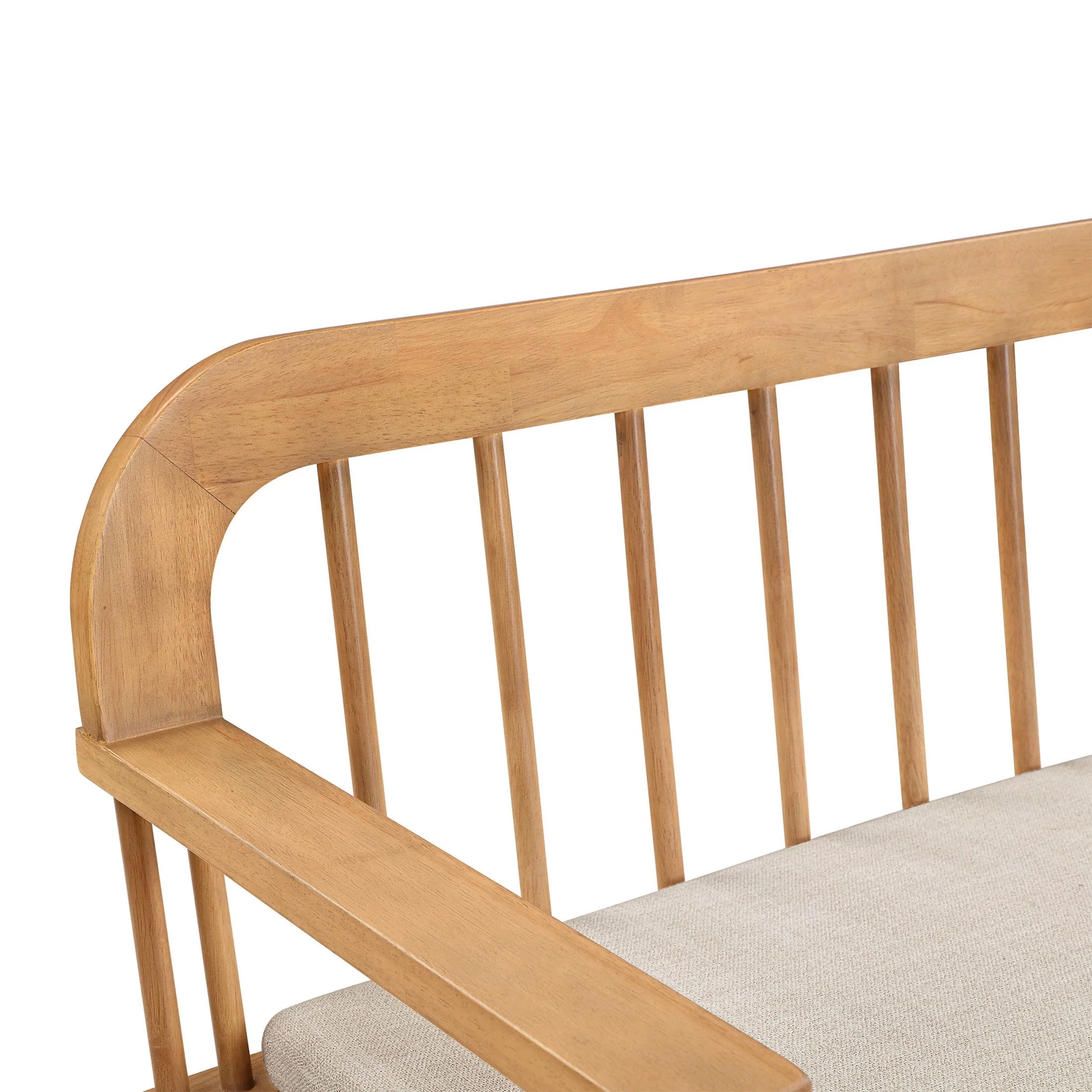Better Homes & Gardens Windemere Solid Wood Bench, Natural Oak finish, by Dave & Jenny Marrs - Image 6
