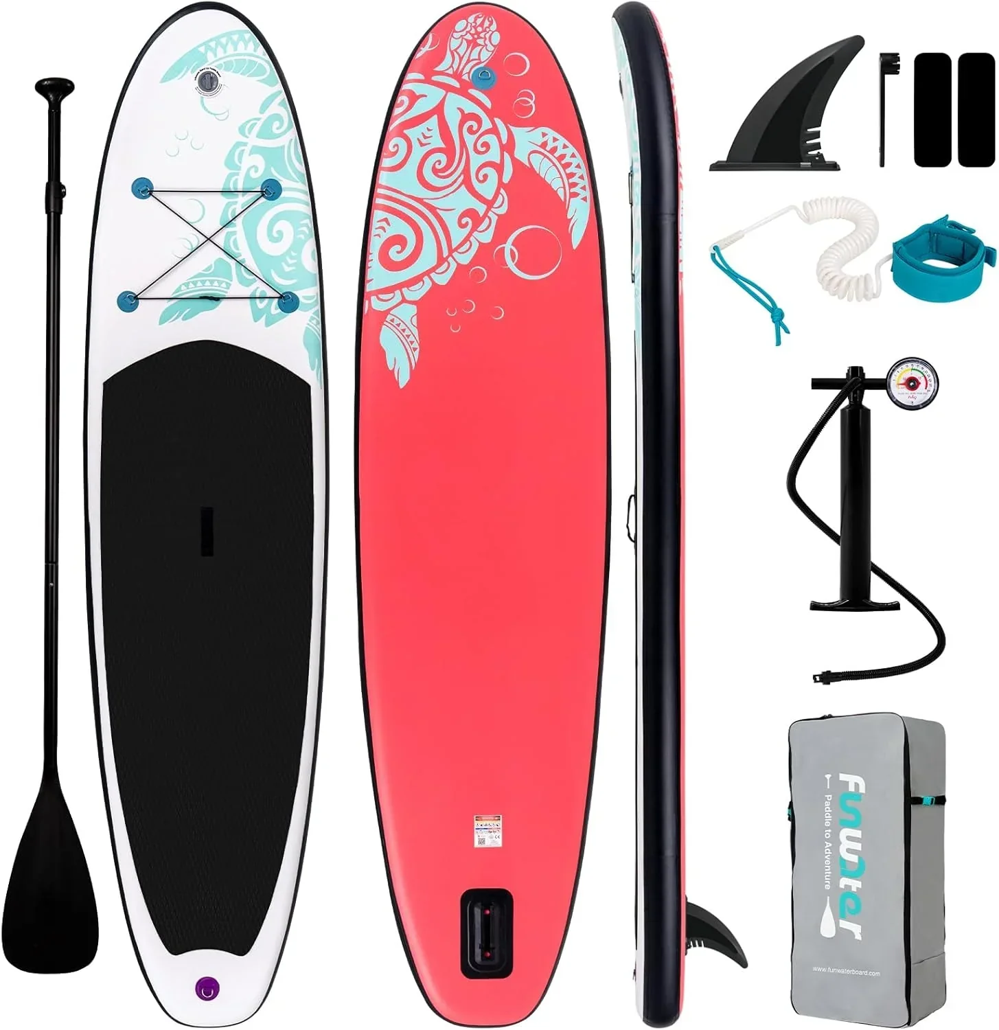 FunWater Inflatable Stand Up Paddle Board, 11 ft x 32 in x 6 in - SUP Paddle Accessories - Image 10 FunWater Inflatable Stand Up Paddle Board, 11 ft x 32 in x 6 in - SUP Paddle Accessories - Image 10