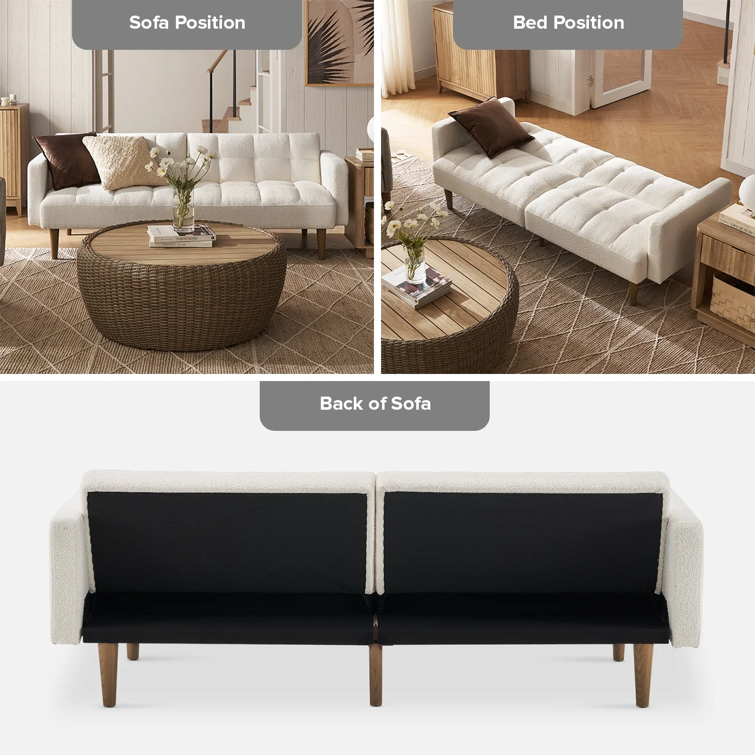 Mopio Aaron Futon Sofa Bed Old Rosa - Image 72