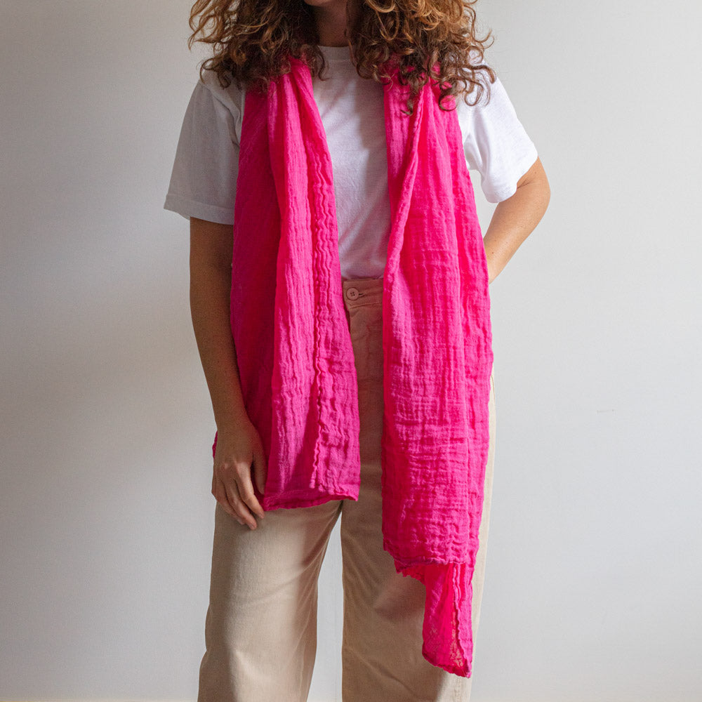 Merci - Étole Légère - Fuchsia