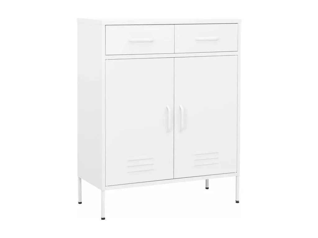 Armario almacenamiento acero blanco 80x35x101.5 cm nvci69063