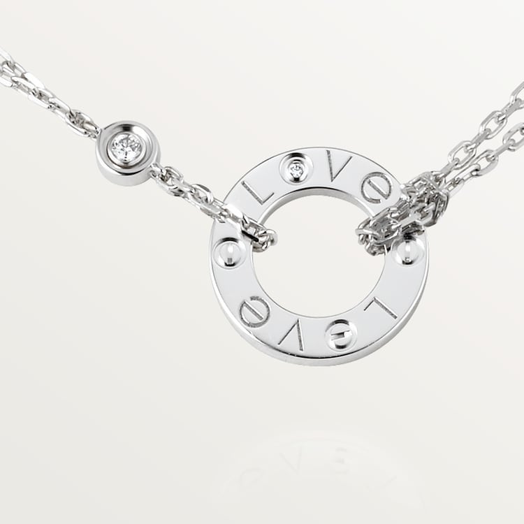 Replicate LOVE pendant, 2 diamonds(1:1 replica) - Original Replica Club