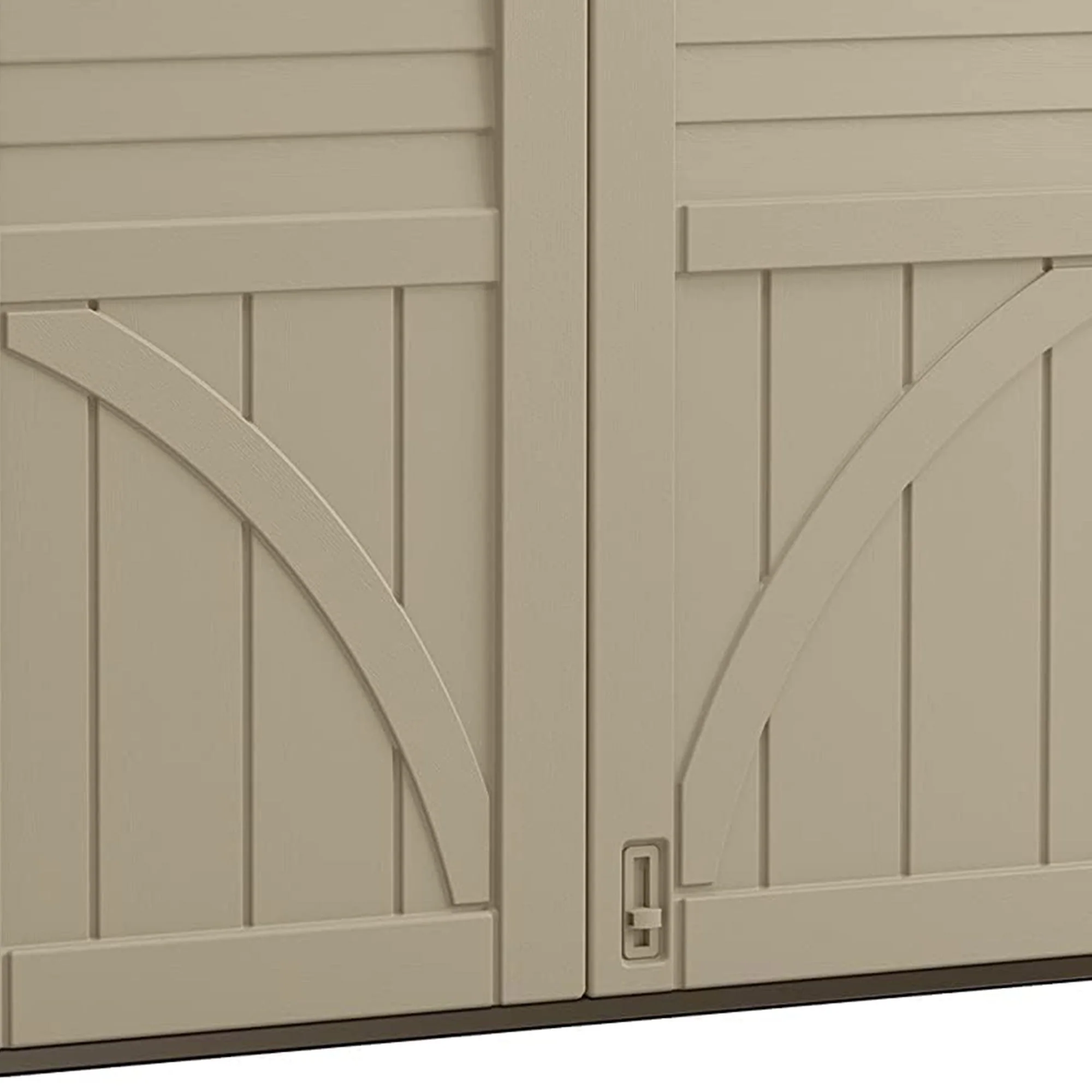 Suncast 34 Cubic ft Horizontal Compact Outdoor Storage Shed, Sand - Image 6
