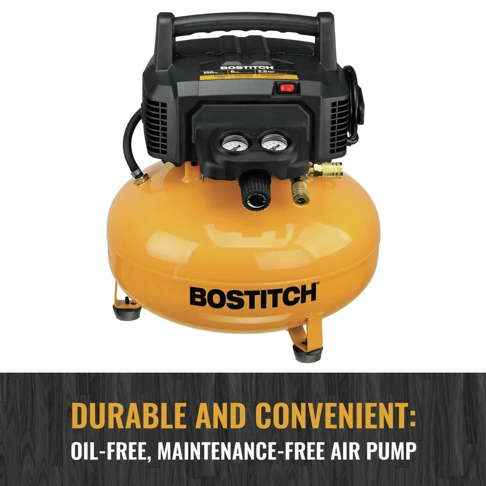 Bostitch 6 Gallon 150 PSI Electric Pancake Air Compressor - BXCM02012 - Image 8 Bostitch 6 Gallon 150 PSI Electric Pancake Air Compressor - BXCM02012 - Image 8