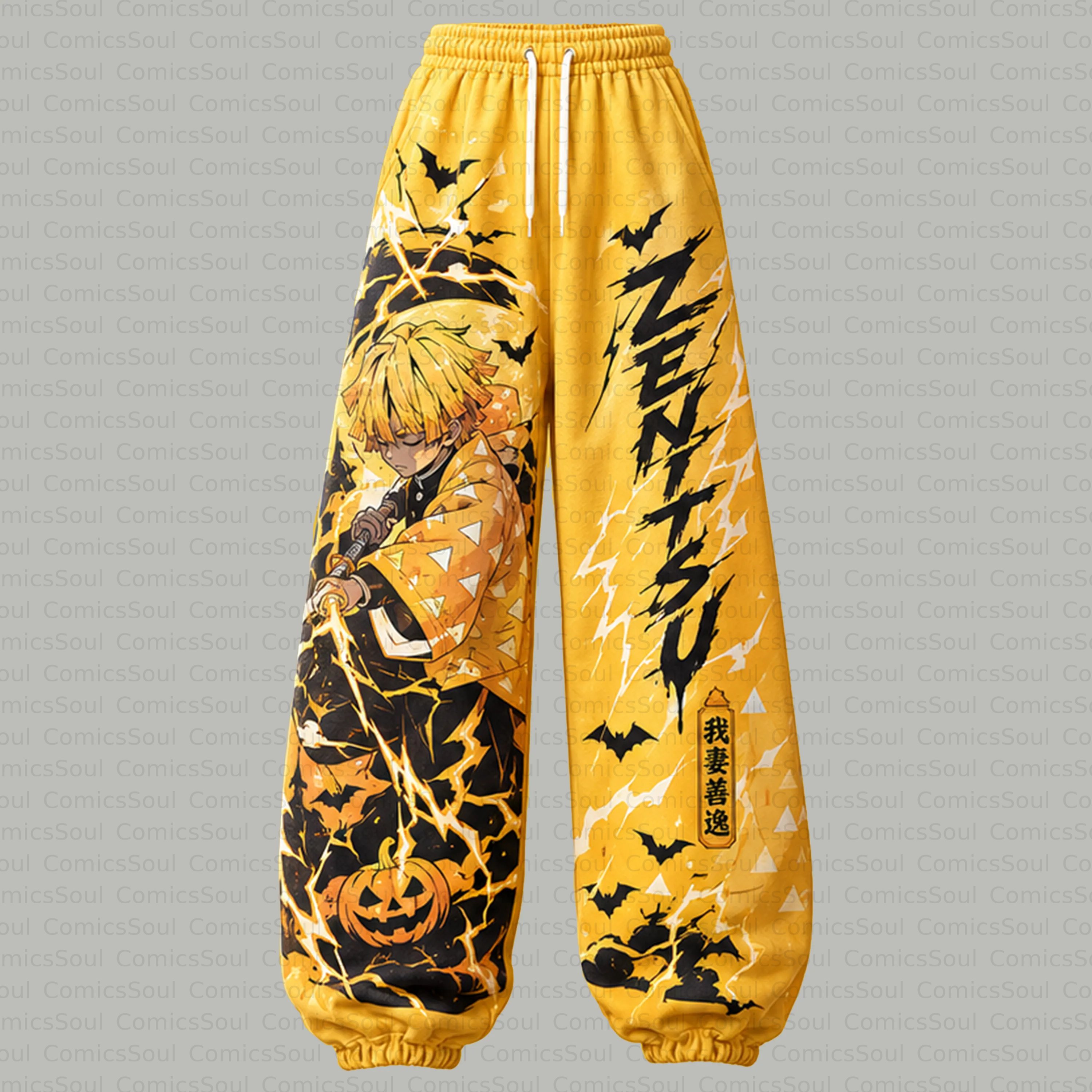 Demon Slayer Cropped Long Sleeve Hoodie & High Waist Jogger Pants Two Piece TeeThreads Sustain the Scene with Custom Apparel