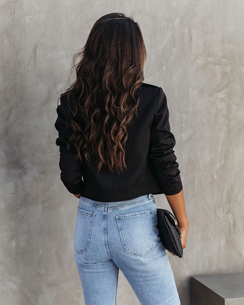 Always A Classic Gold Button Jacket - Black - Se7enfashion