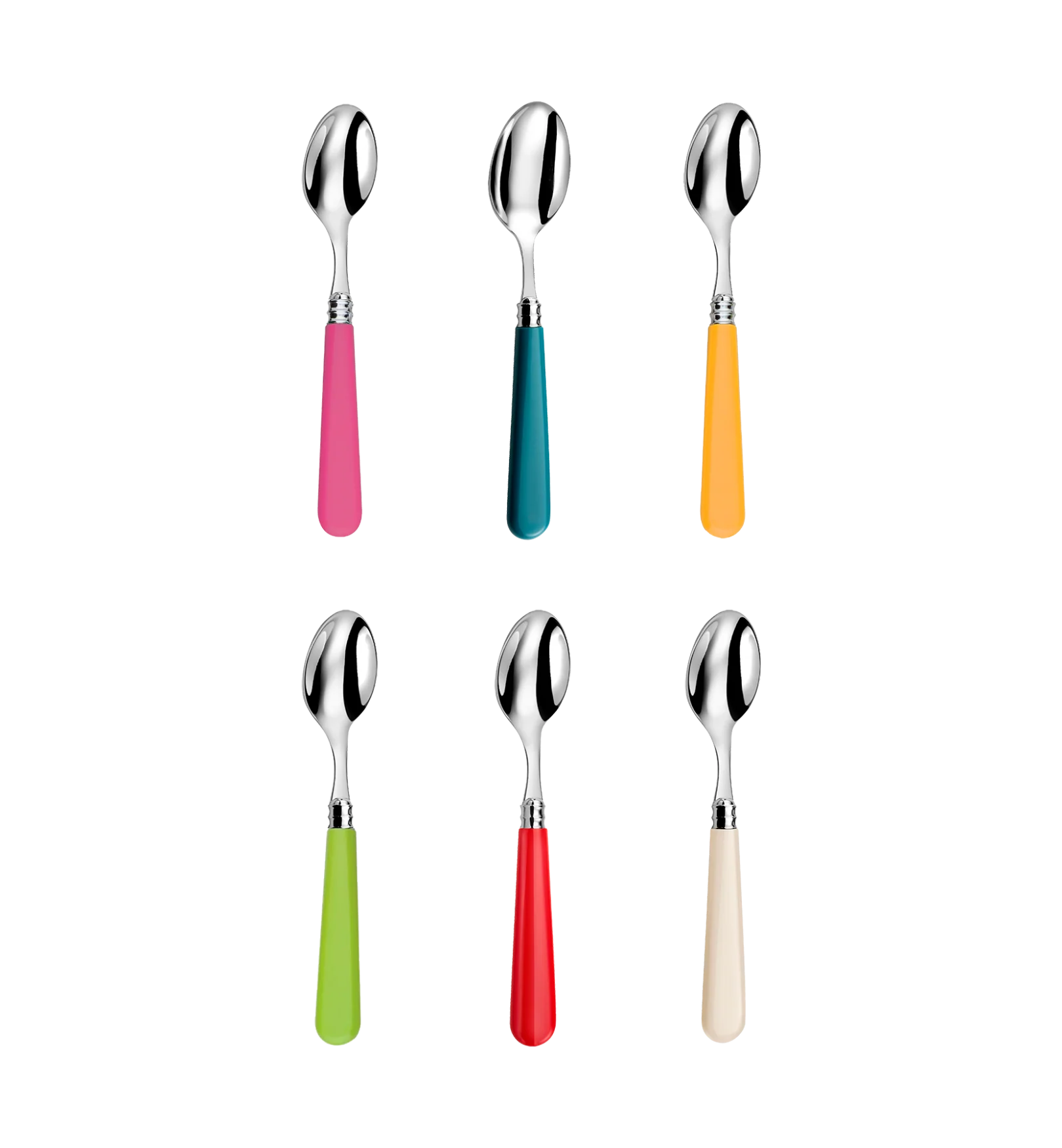 Teaspoon Set 6 Pieces - Bright Multicolour