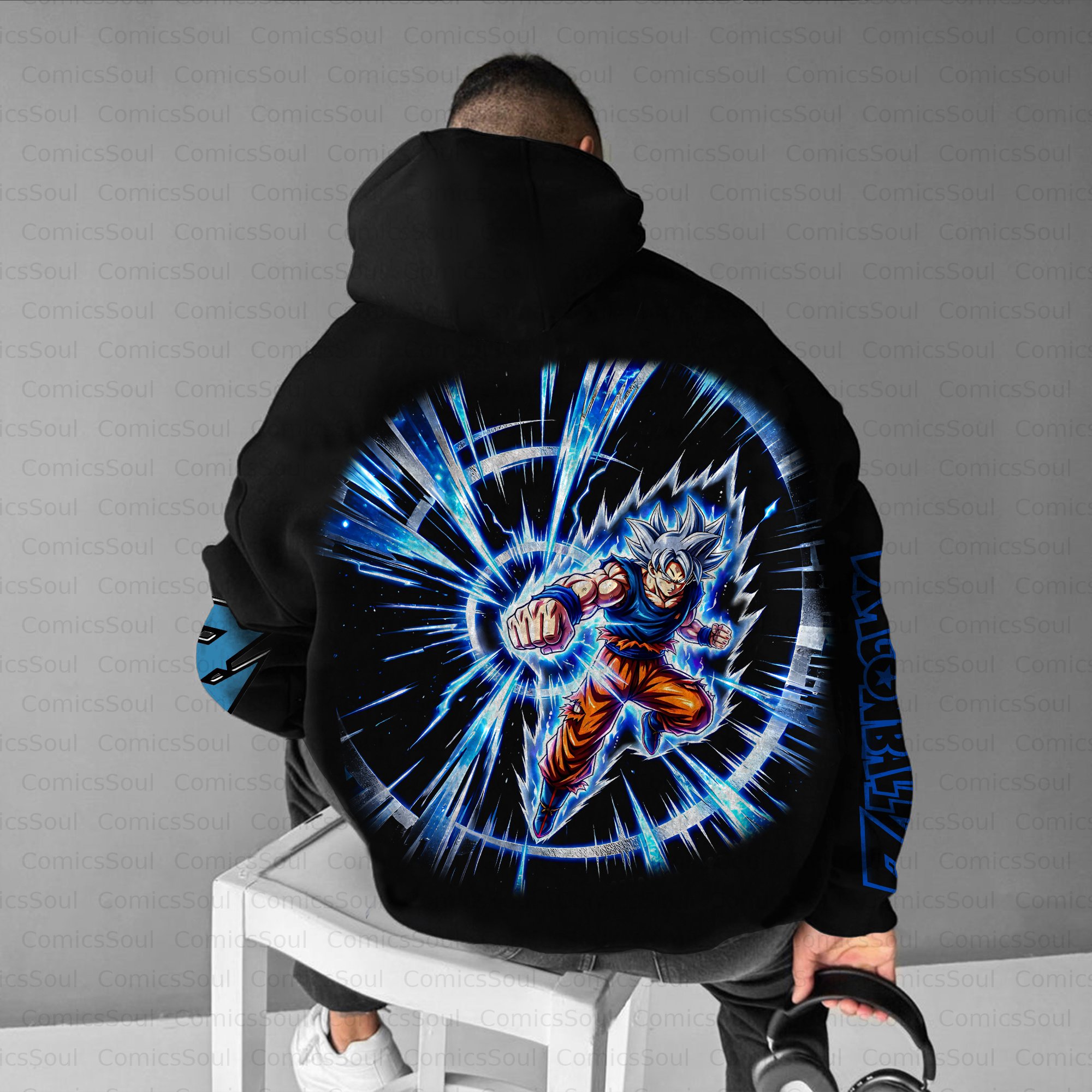 Unisex Anime Inspired Vintage Plush Hoodie